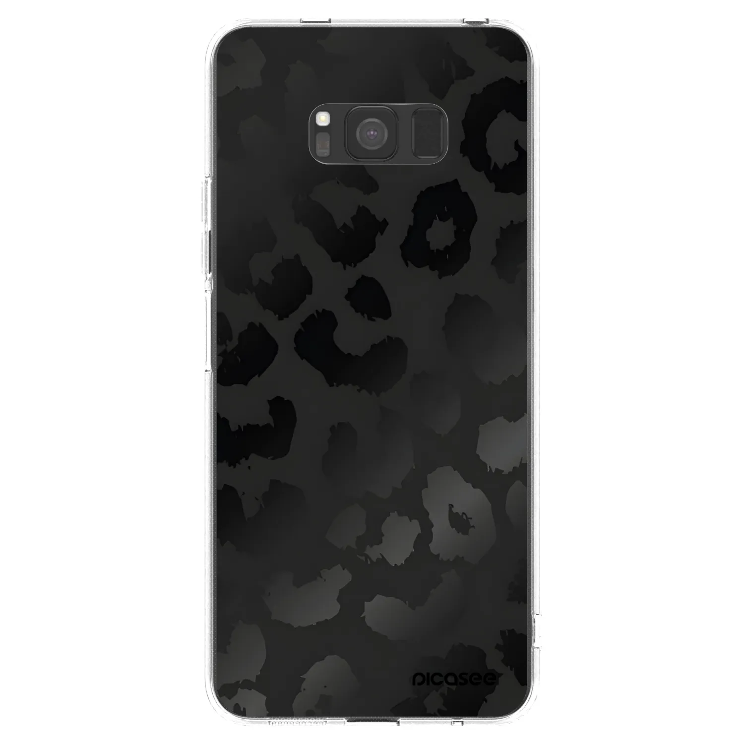Picasee silikonowe przeźroczyste etui na Samsung Galaxy S8 G950F - Midnight Leopard