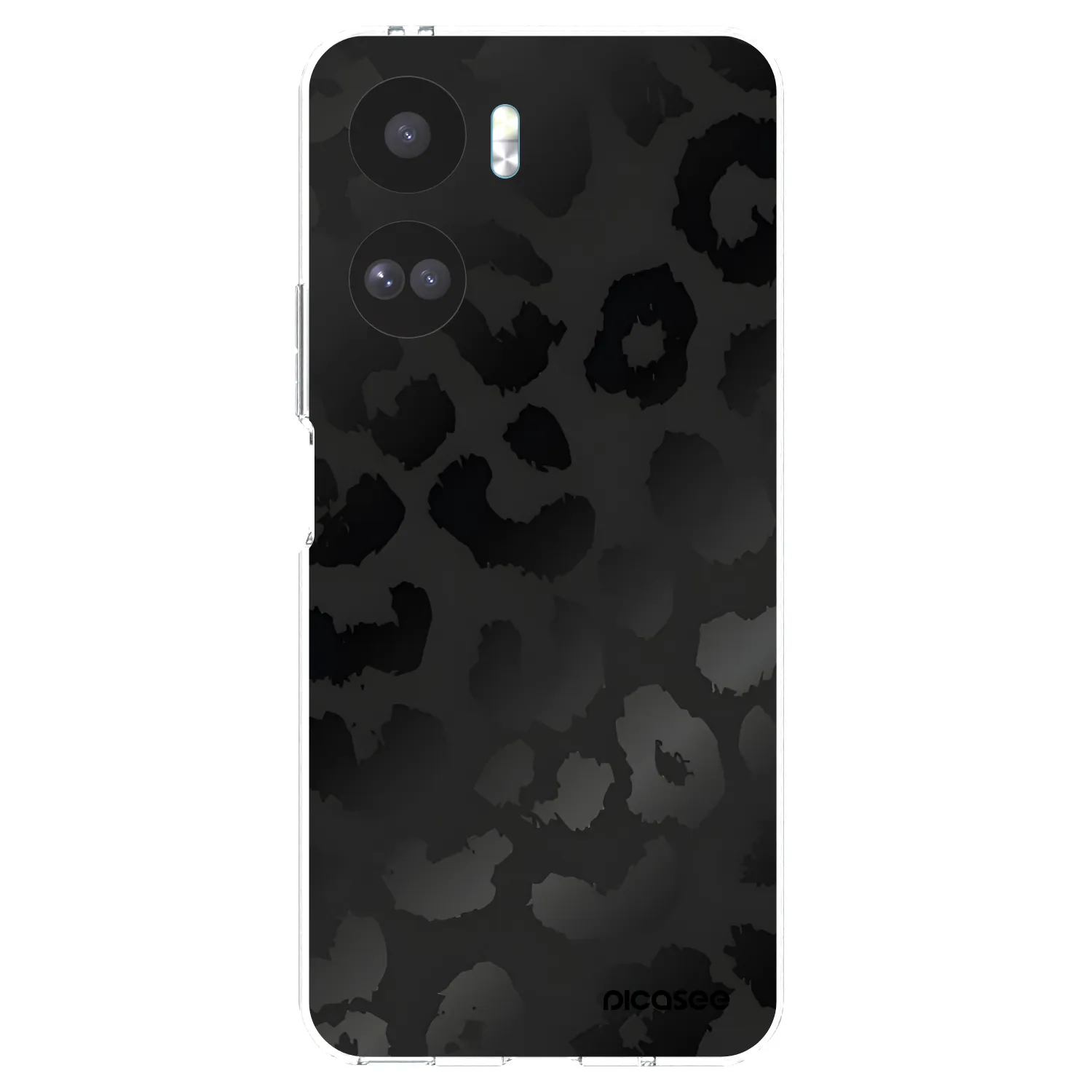 Picasee silikonowe przeźroczyste etui na Honor 90 Lite 5G - Midnight Leopard