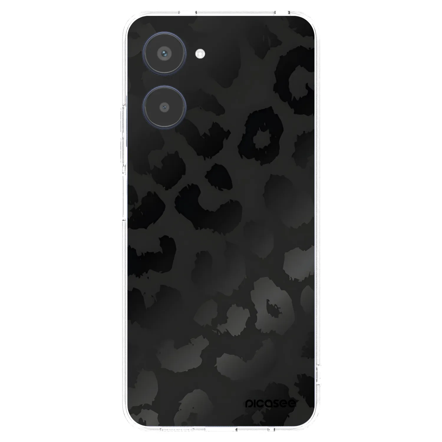 Picasee silikonowe przeźroczyste etui na Realme 10 4G - Midnight Leopard