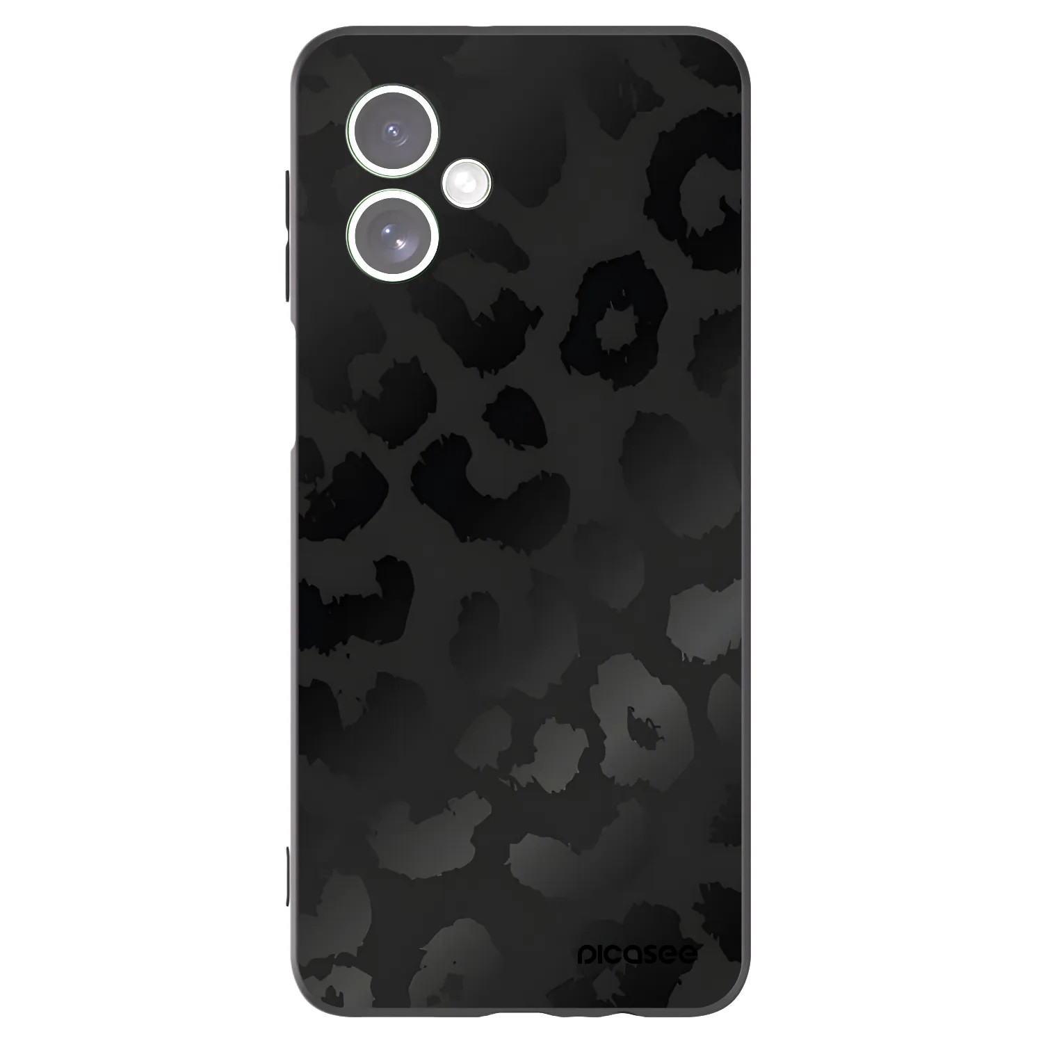 Picasee silikonowe czarne etui na Motorola Moto G54 5G - Midnight Leopard