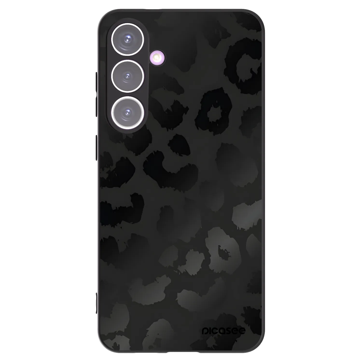 Picasee silikonowe czarne etui na Samsung Galaxy S24+ S926B 5G - Midnight Leopard