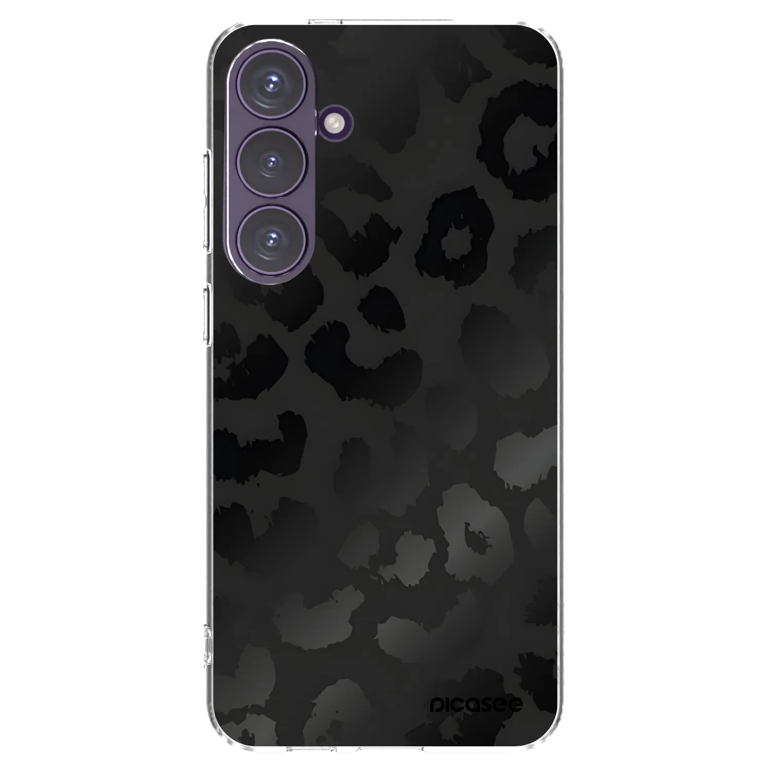 Picasee silikonowe przeźroczyste etui na Samsung Galaxy S24+ S926B 5G - Midnight Leopard