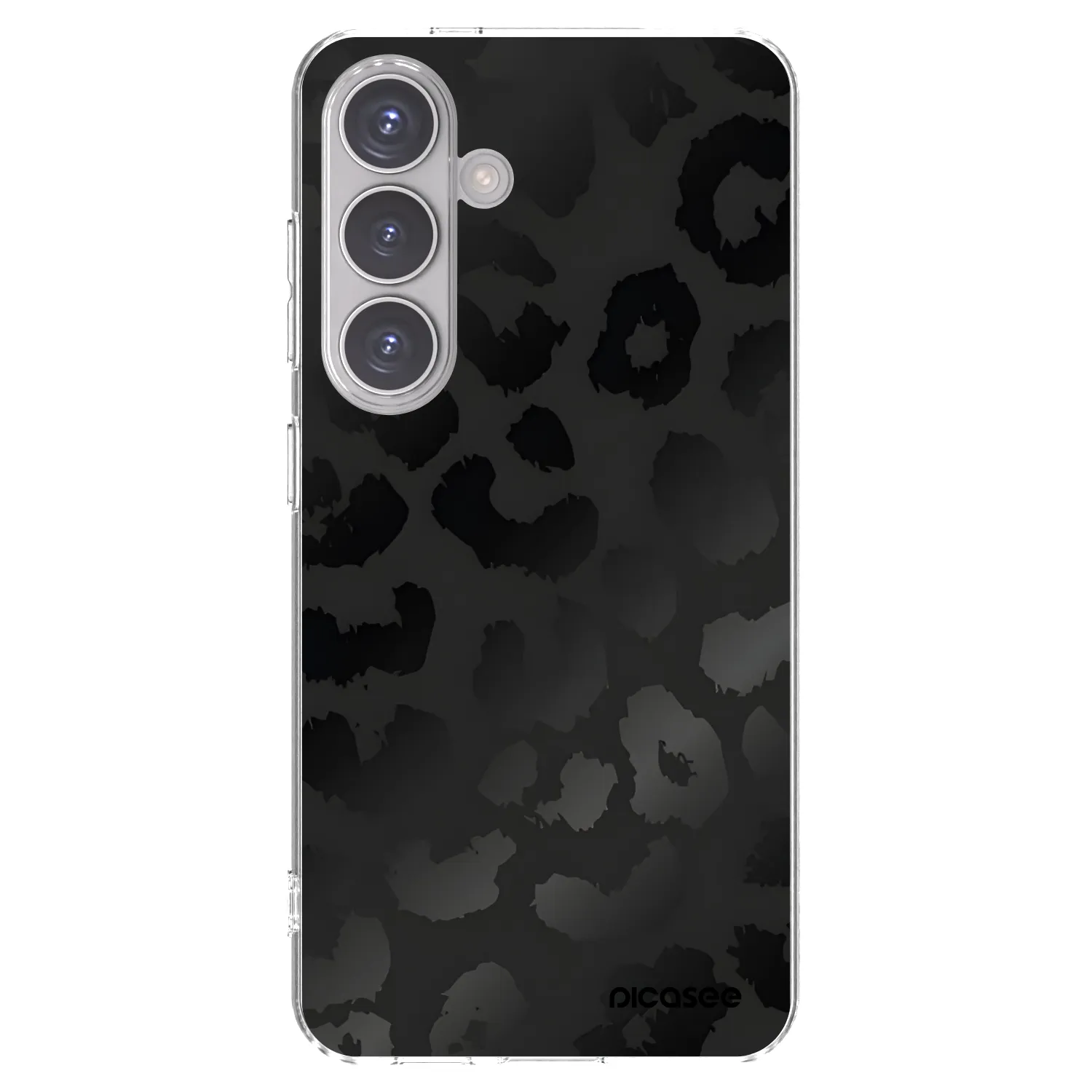 Picasee silikonowe przeźroczyste etui na Samsung Galaxy S24 S921B 5G - Midnight Leopard