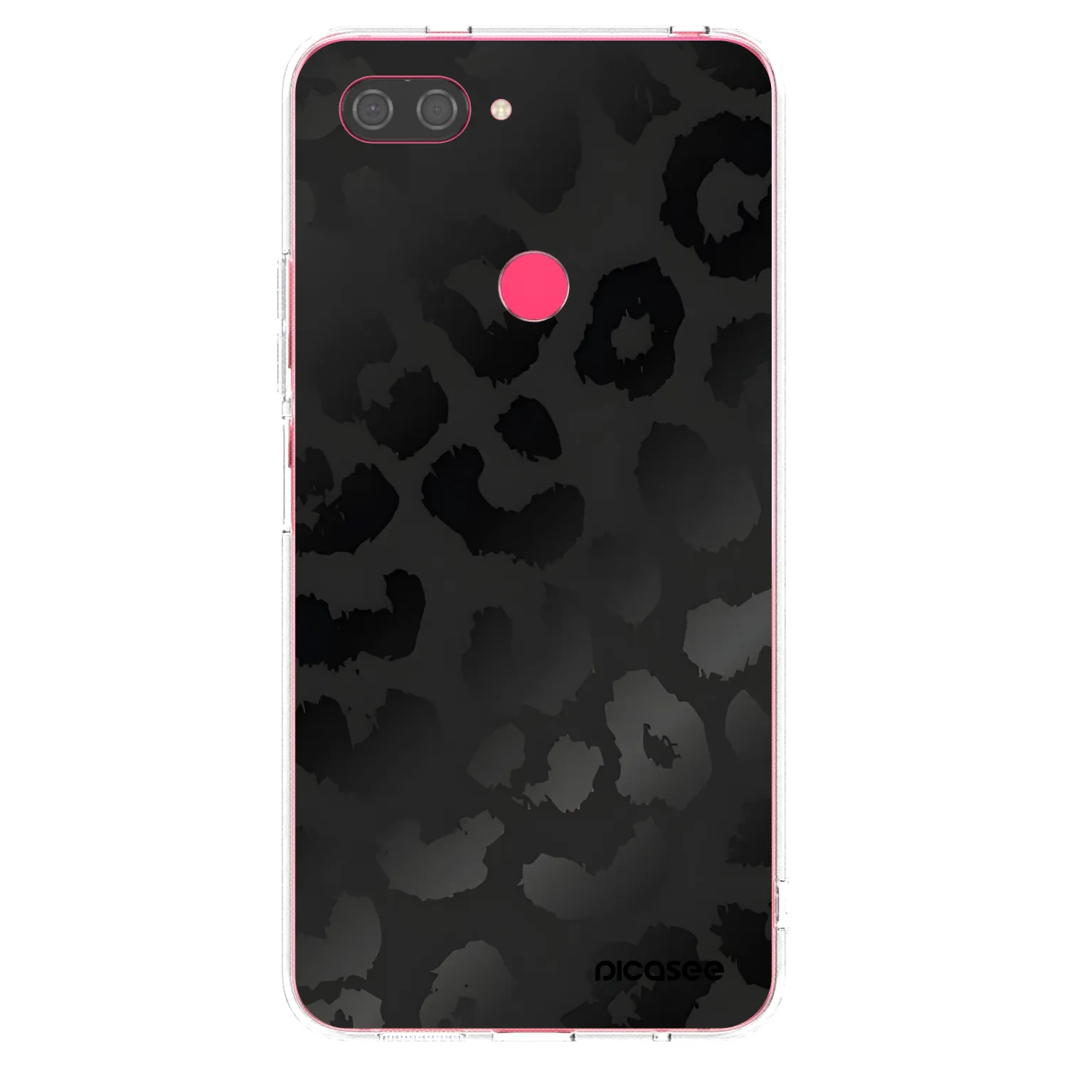 Picasee silikonowe przeźroczyste etui na Xiaomi Mi 8 Lite - Midnight Leopard
