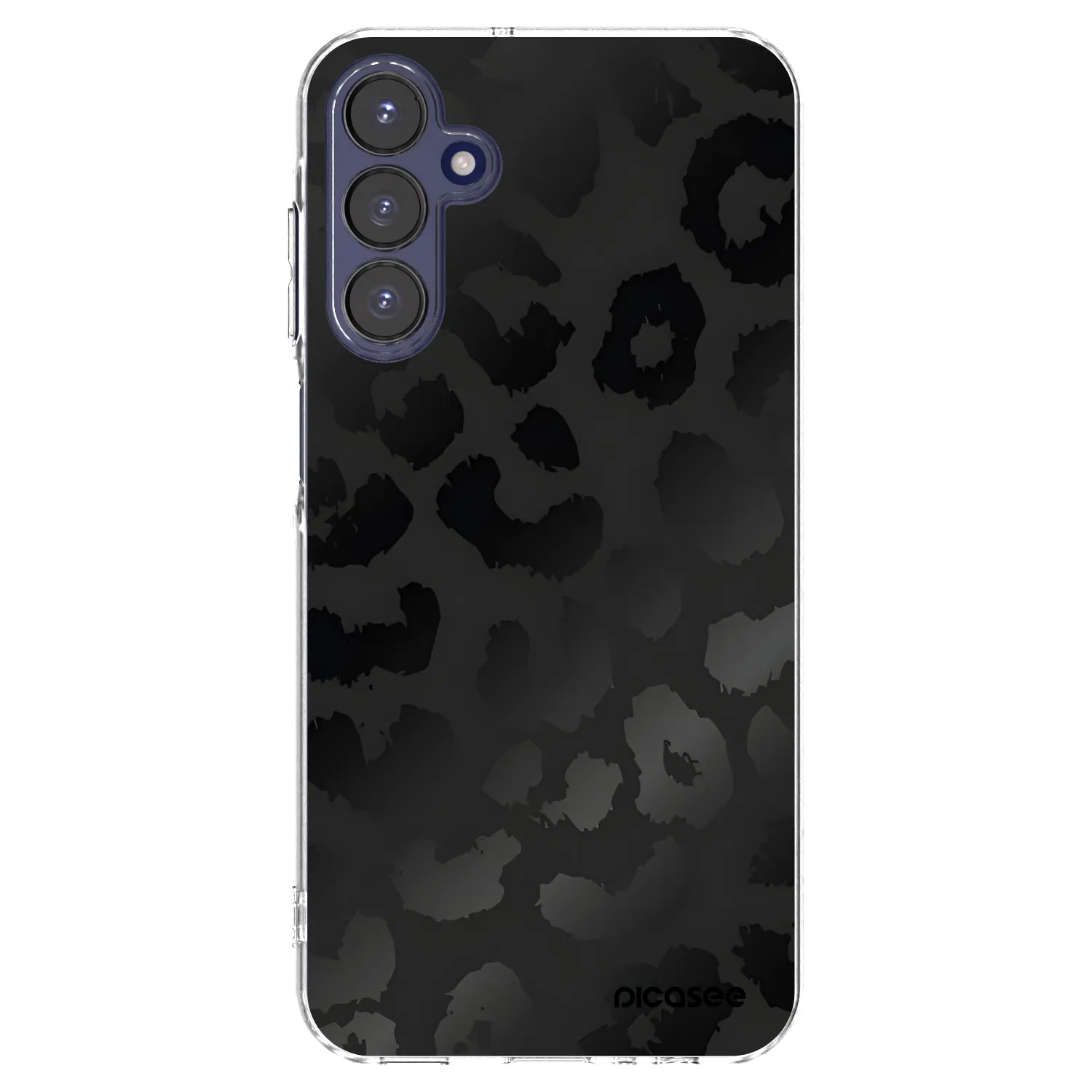 Picasee silikonowe przeźroczyste etui na Samsung Galaxy A15 A155F 4G - Midnight Leopard