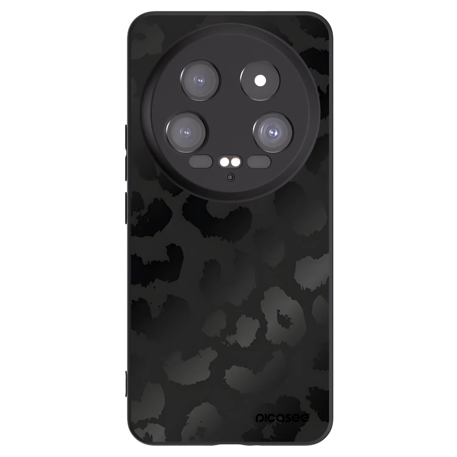 Picasee silikonowe czarne etui na Xiaomi 14 Ultra - Midnight Leopard