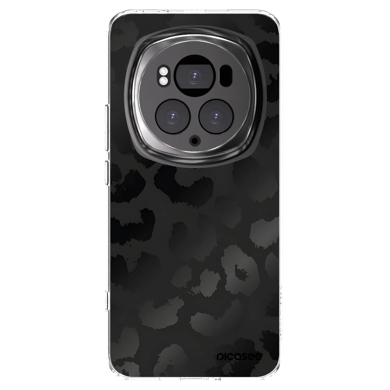 Picasee silikonowe przeźroczyste etui na Honor Magic6 Pro - Midnight Leopard