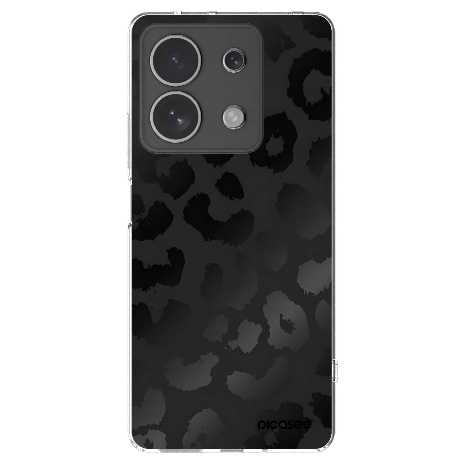 Picasee silikonowe przeźroczyste etui na Xiaomi Redmi Note 13 4G - Midnight Leopard