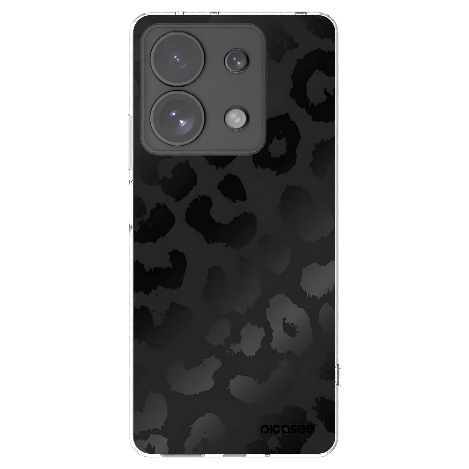 Picasee silikonowe przeźroczyste etui na Xiaomi Redmi Note 13 Pro 4G - Midnight Leopard