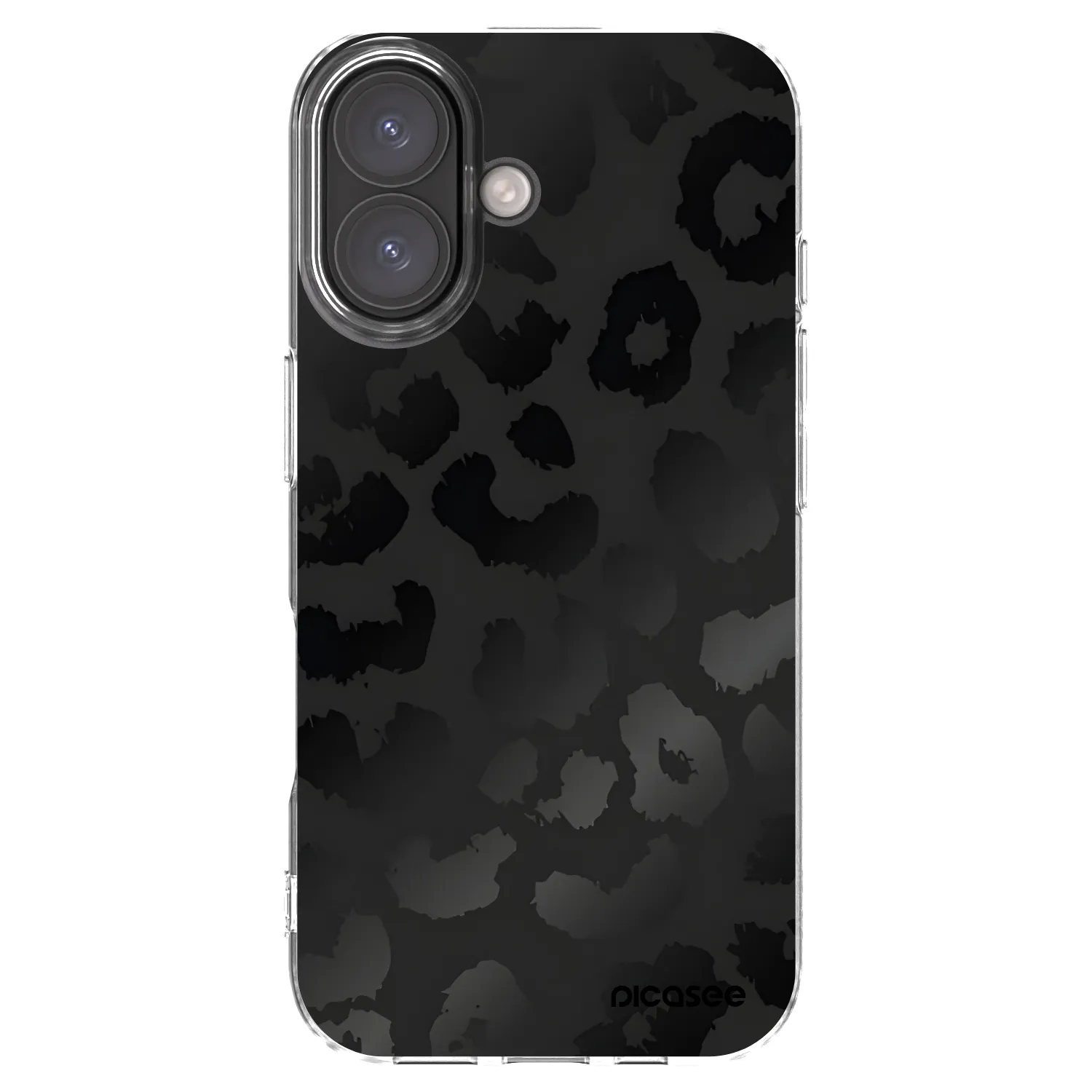 Picasee silikonowe przeźroczyste etui na Apple iPhone 16 - Midnight Leopard