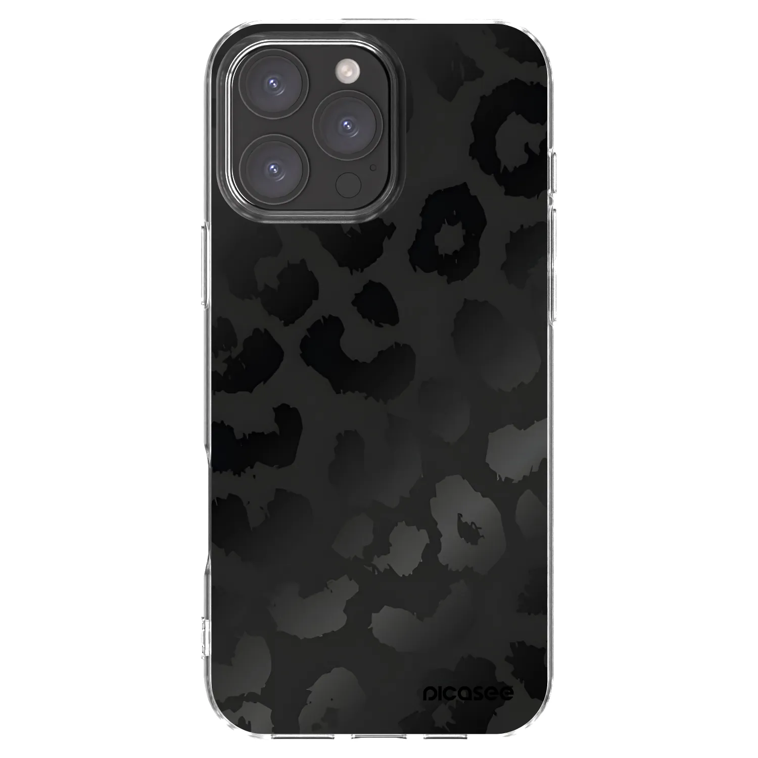 Picasee silikonowe przeźroczyste etui na Apple iPhone 16 Pro Max - Midnight Leopard
