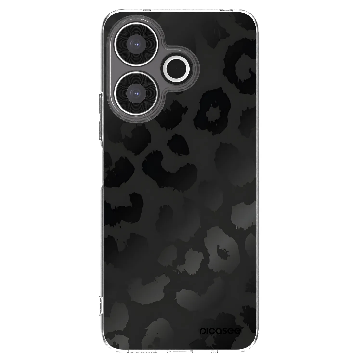 Picasee silikonowe przeźroczyste etui na Xiaomi Redmi 13 4G - Midnight Leopard
