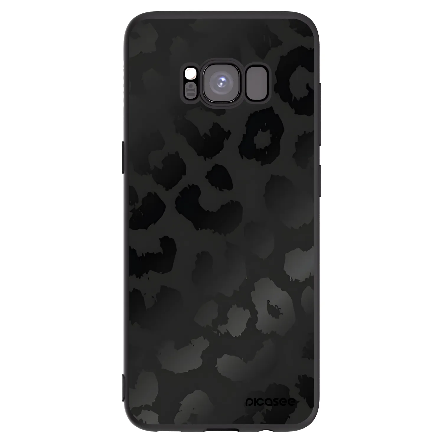 Picasee silikonowe czarne etui na Samsung Galaxy S8 G950F - Midnight Leopard