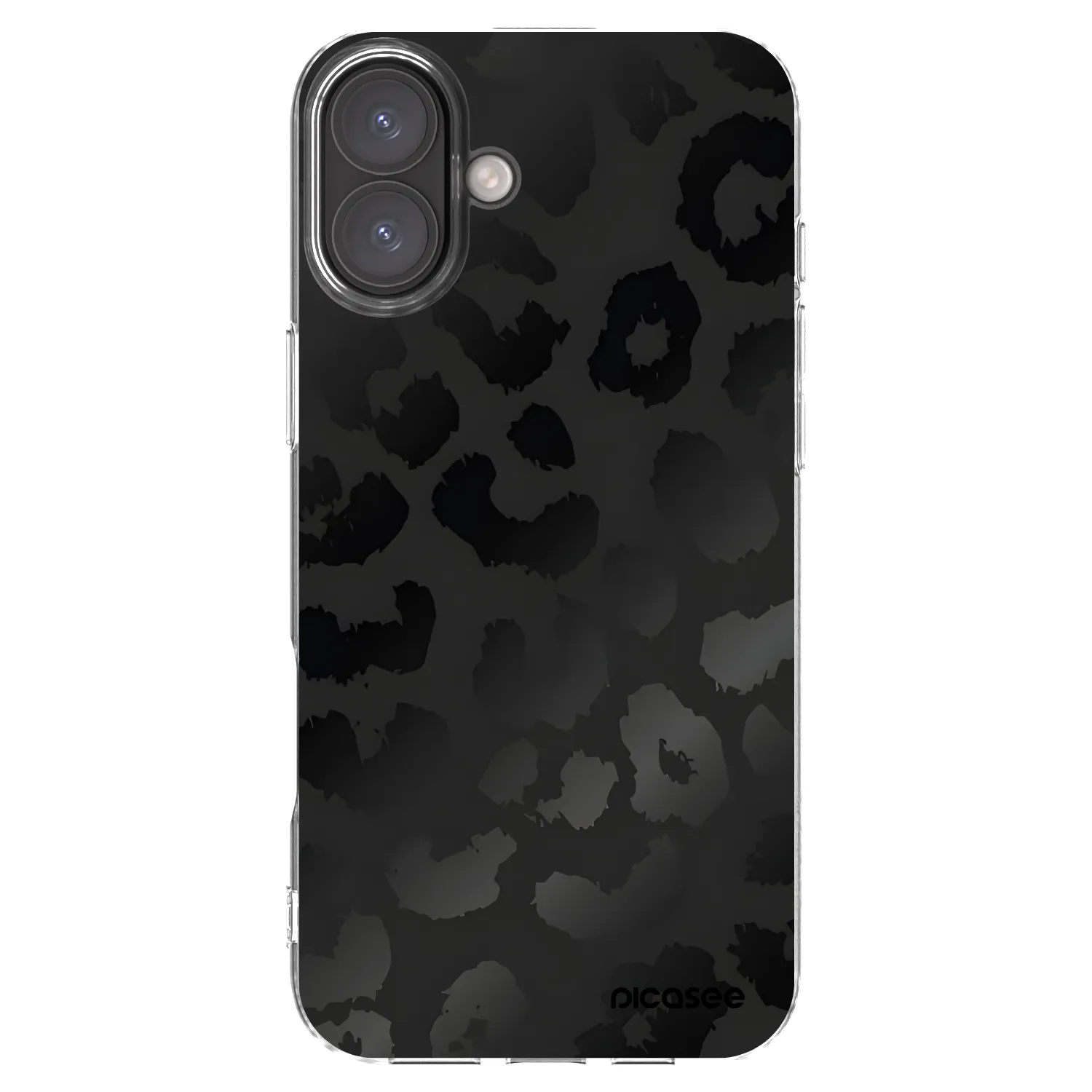 Picasee silikonowe przeźroczyste etui na Apple iPhone 16 Plus - Midnight Leopard