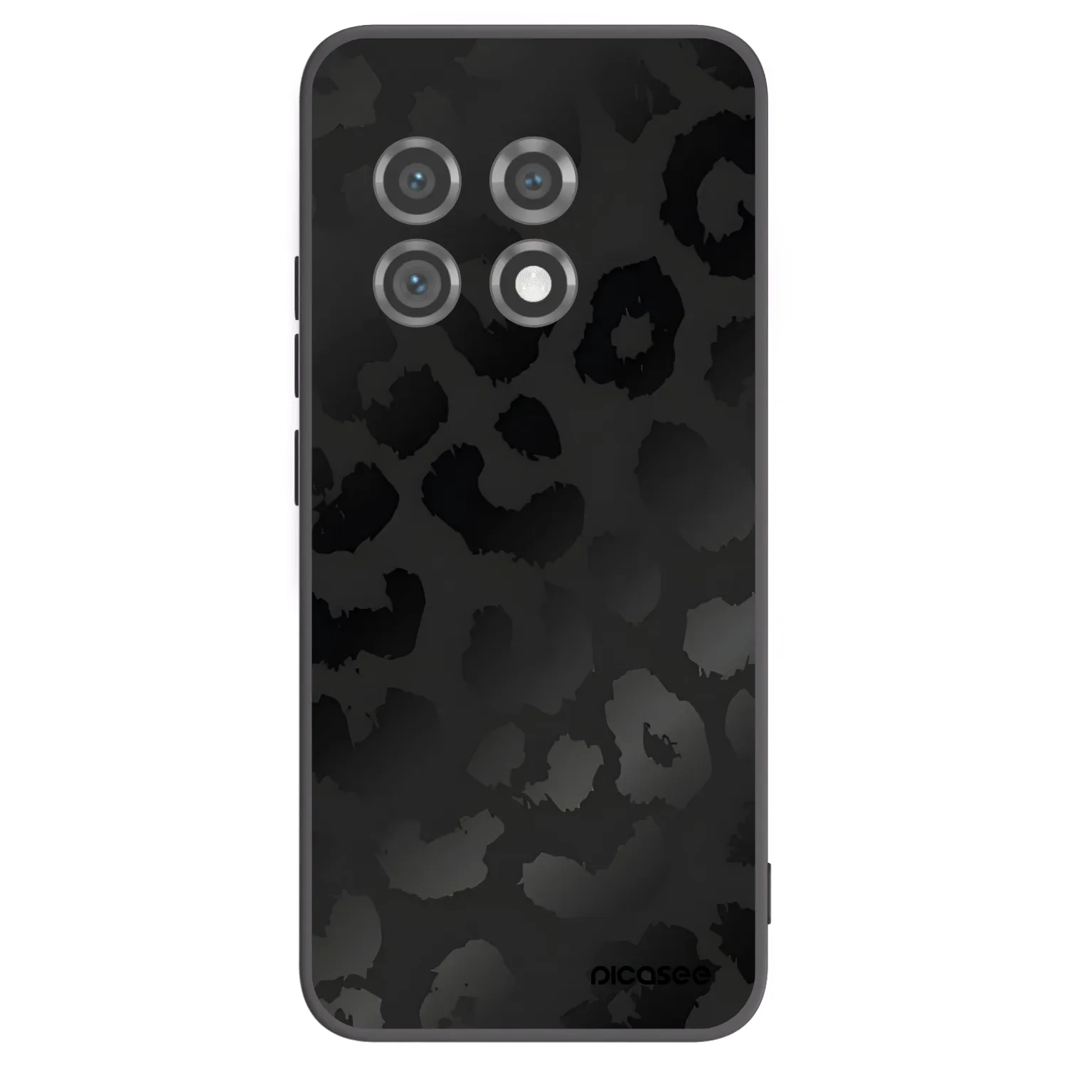 Picasee silikonowe czarne etui na OnePlus 11 5G - Midnight Leopard