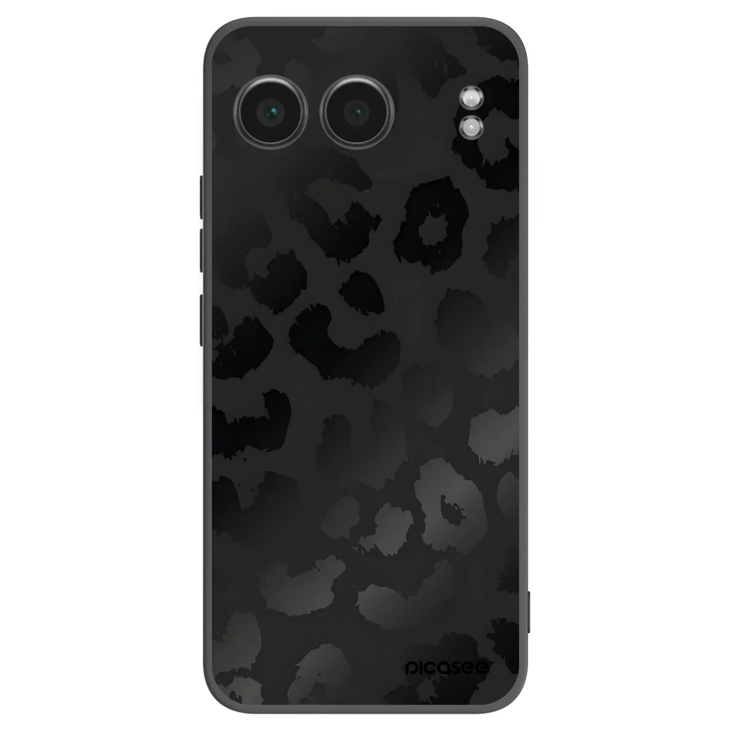 Picasee silikonowe czarne etui na OnePlus Nord 4 - Midnight Leopard