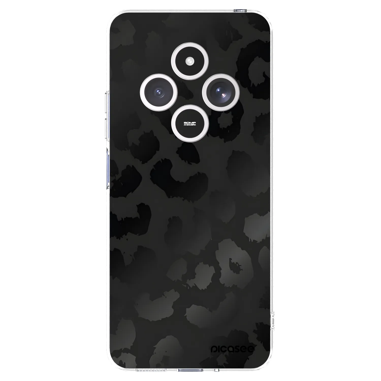 Picasee silikonowe przeźroczyste etui na Xiaomi Redmi 14C - Midnight Leopard
