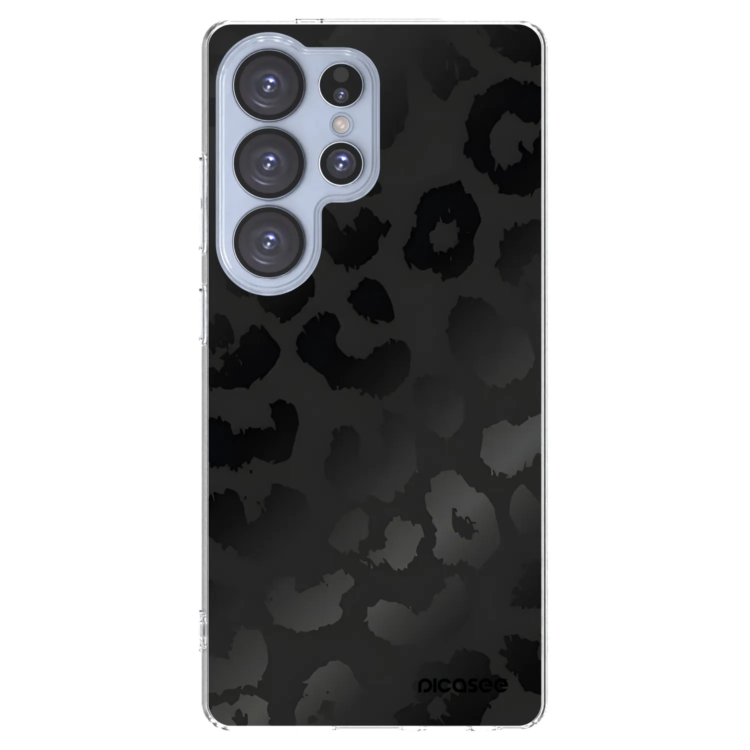 Picasee silikonowe przeźroczyste etui na Samsung Galaxy S25 Ultra 5G - Midnight Leopard