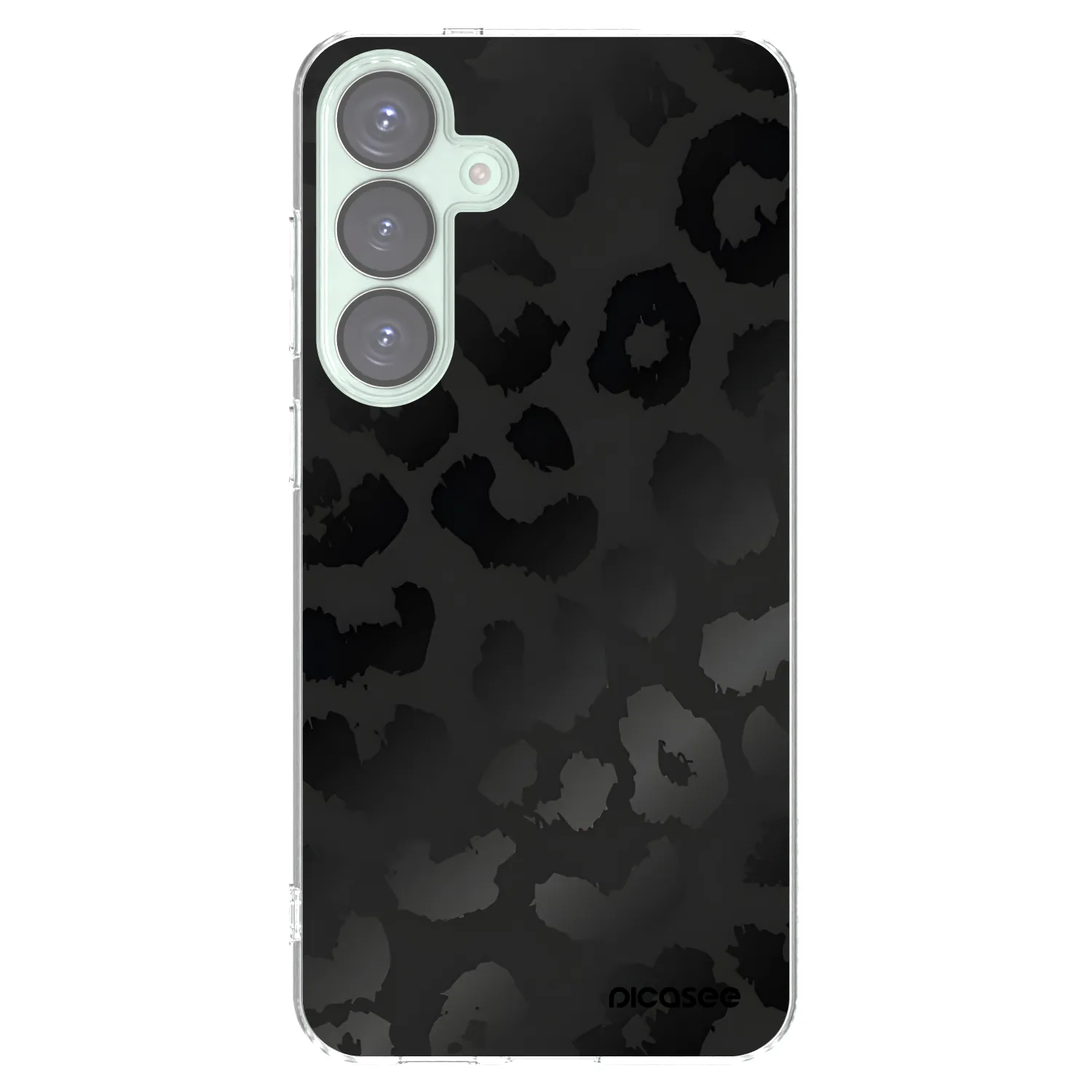 Picasee silikonowe przeźroczyste etui na Samsung Galaxy S25+ 5G - Midnight Leopard