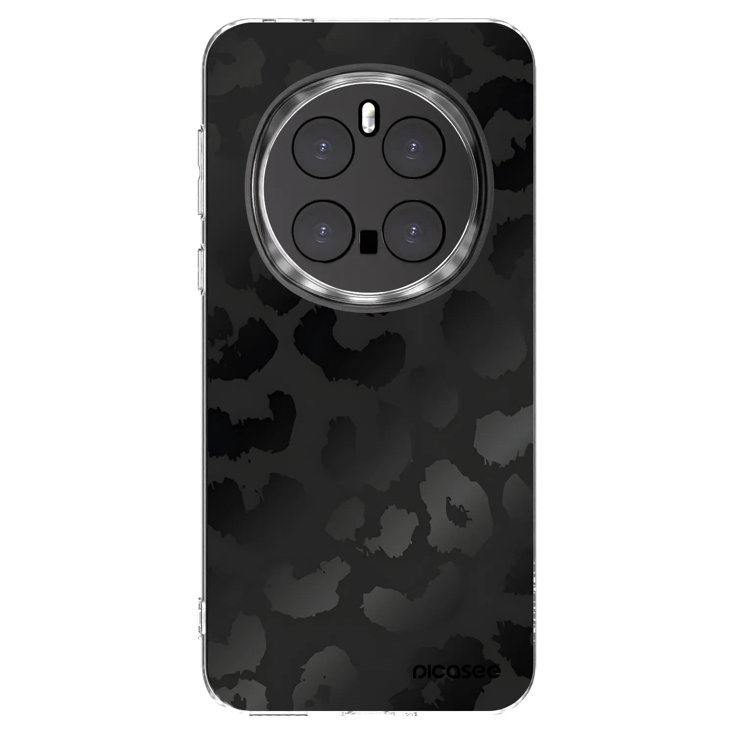 Picasee silikonowe przeźroczyste etui na Honor Magic7 Pro 5G - Midnight Leopard