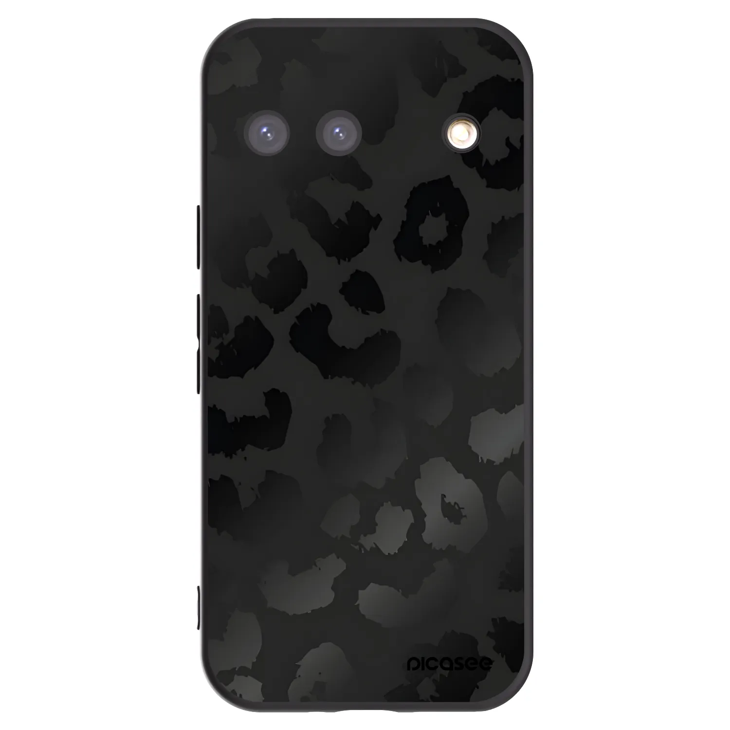 Picasee silikonowe czarne etui na Google Pixel 9 - Midnight Leopard