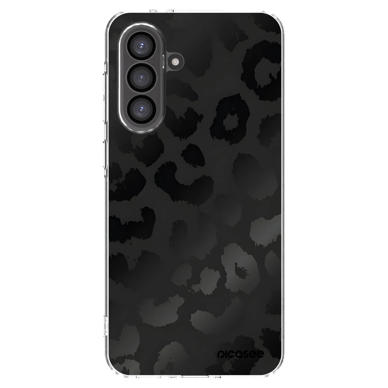 Picasee silikonowe przeźroczyste etui na Samsung Galaxy A36 5G - Midnight Leopard
