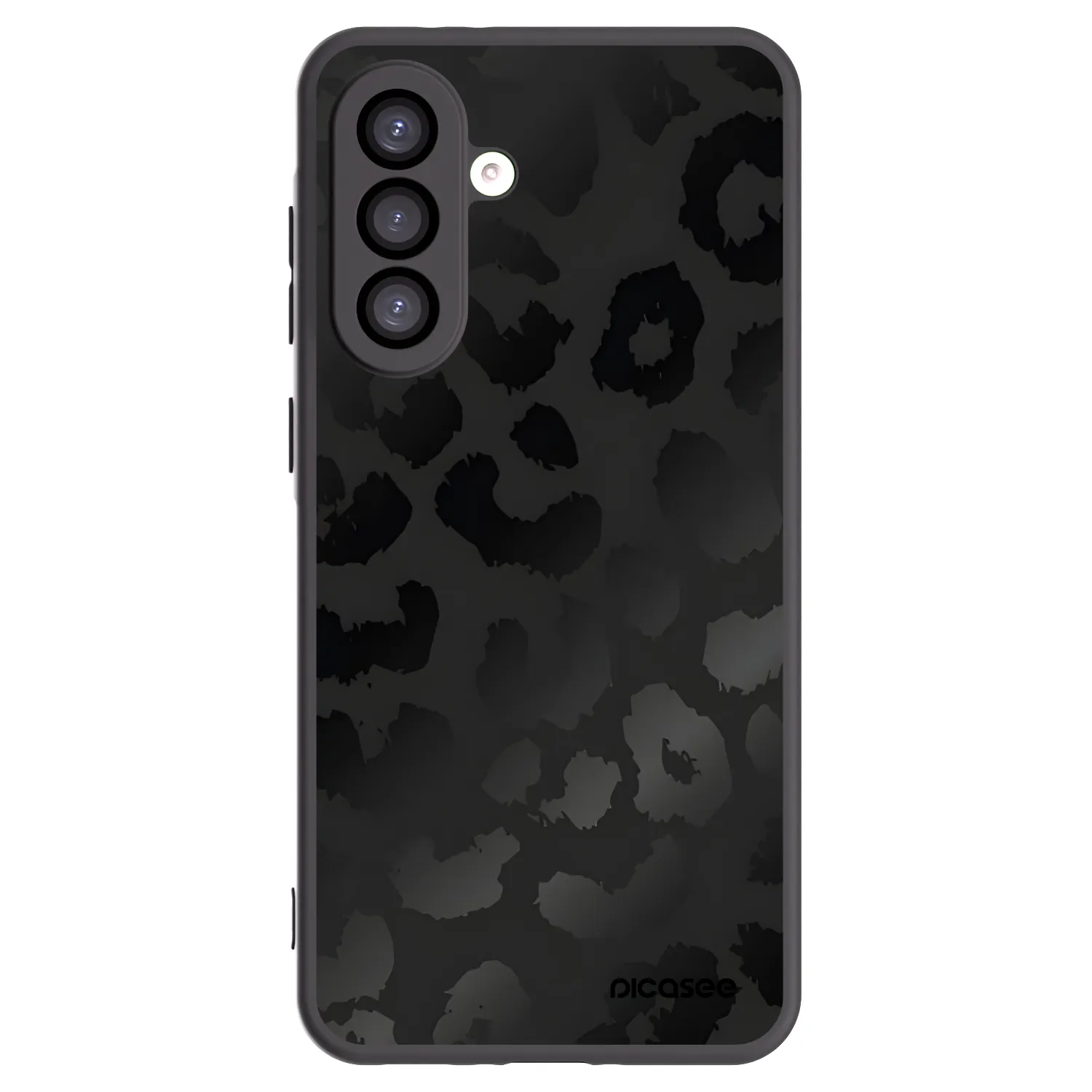 Picasee silikonowe czarne etui na Samsung Galaxy A26 5G A266B - Midnight Leopard