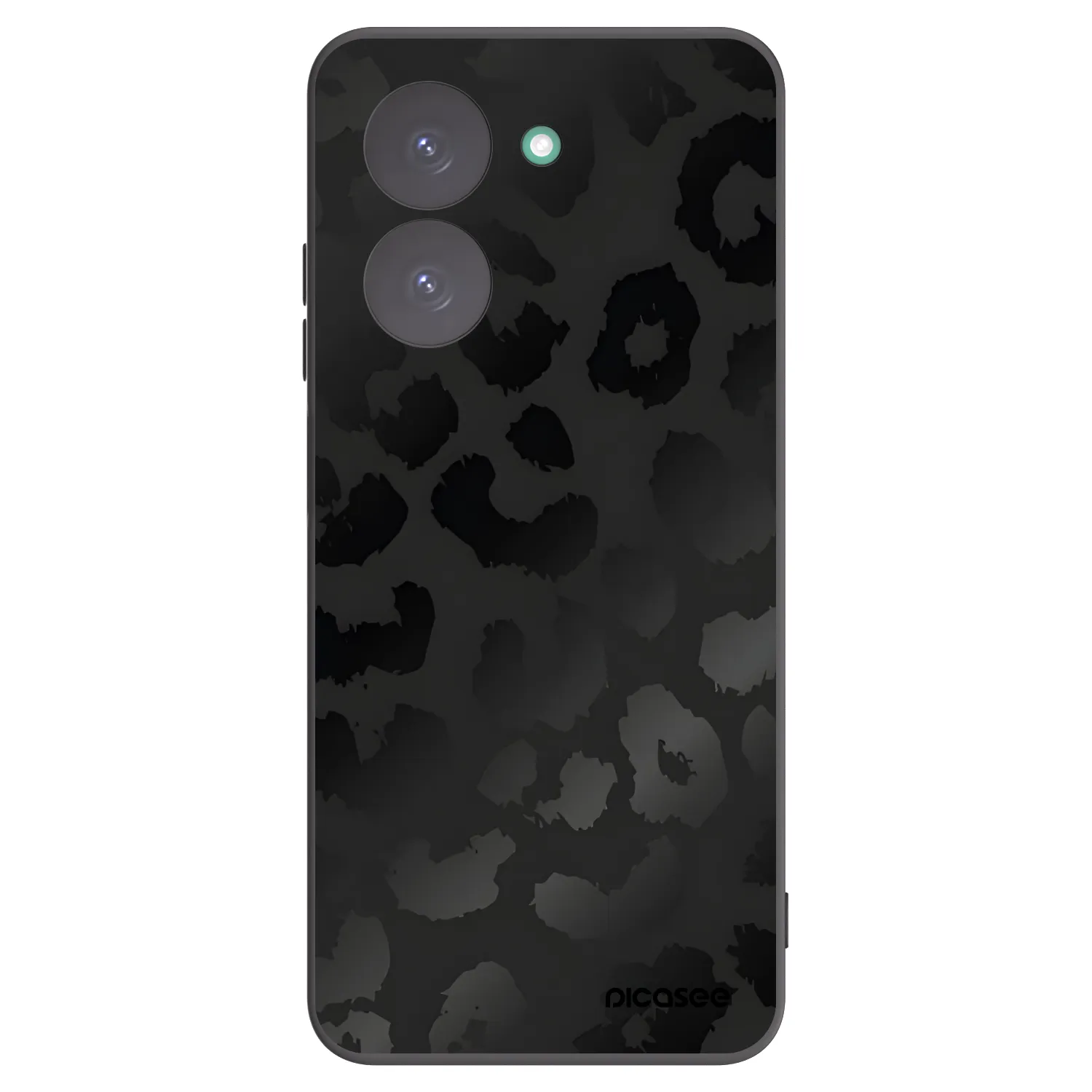 Picasee silikonowe czarne etui na Xiaomi Redmi A5 - Midnight Leopard