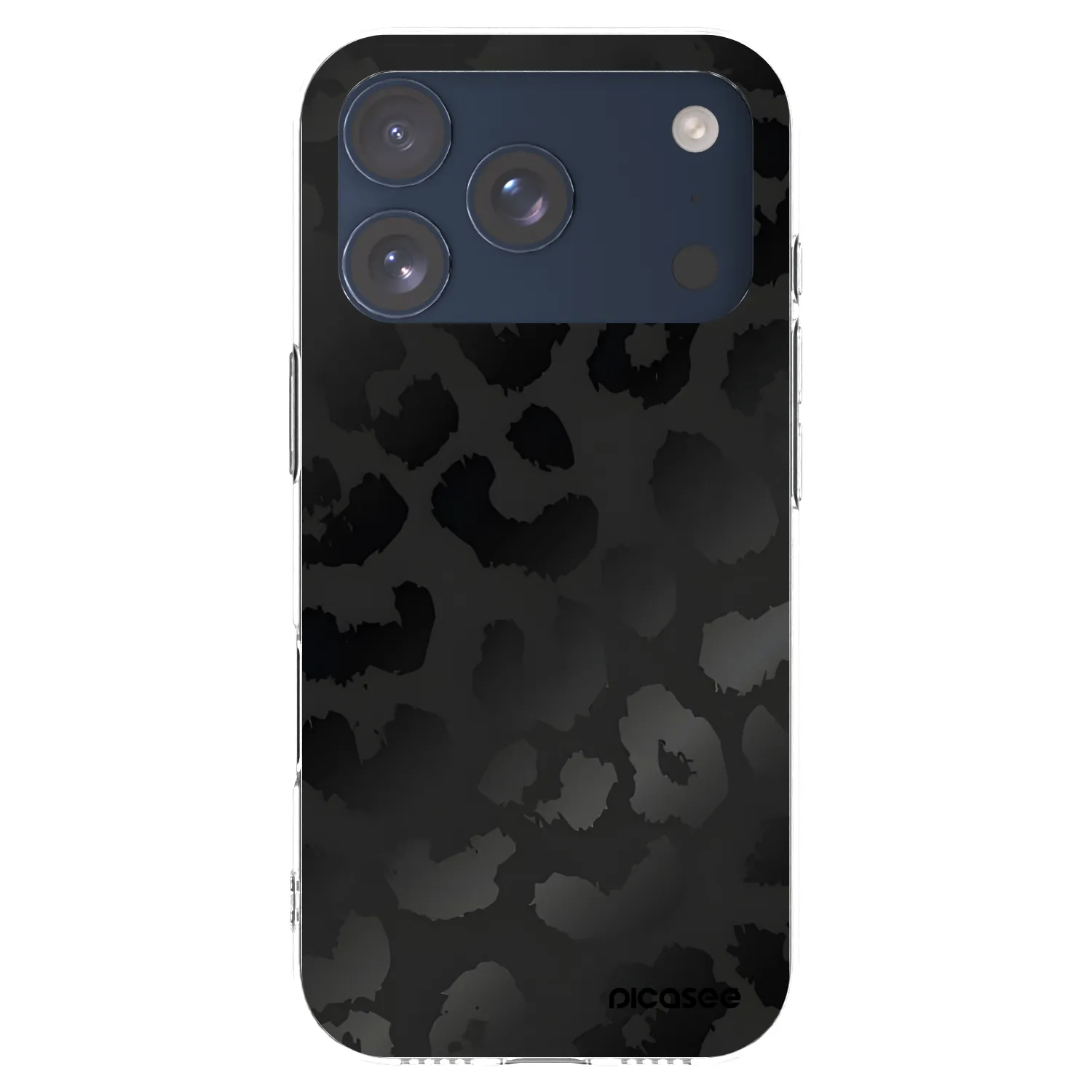 Picasee silikonowe przeźroczyste etui na Apple iPhone 17 Pro - Midnight Leopard