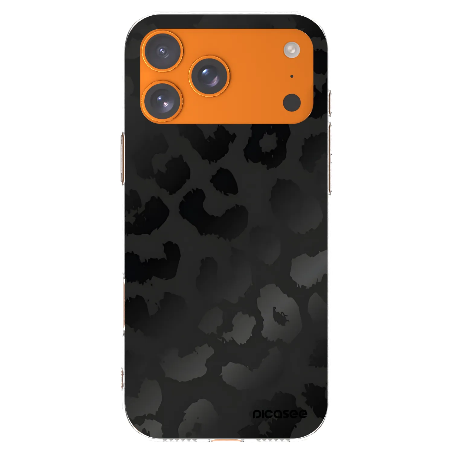 Picasee silikonowe przeźroczyste etui na Apple iPhone 17 Pro Max - Midnight Leopard