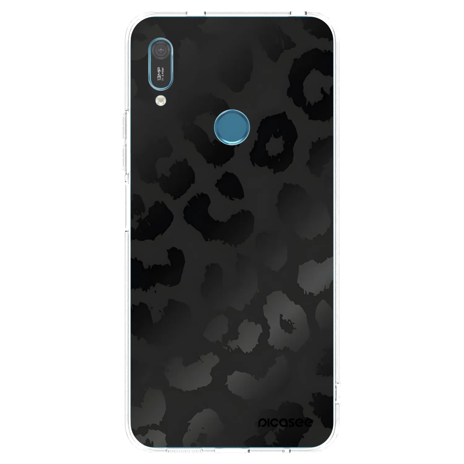 Picasee silikonowe przeźroczyste etui na Huawei Y6 2019 - Midnight Leopard