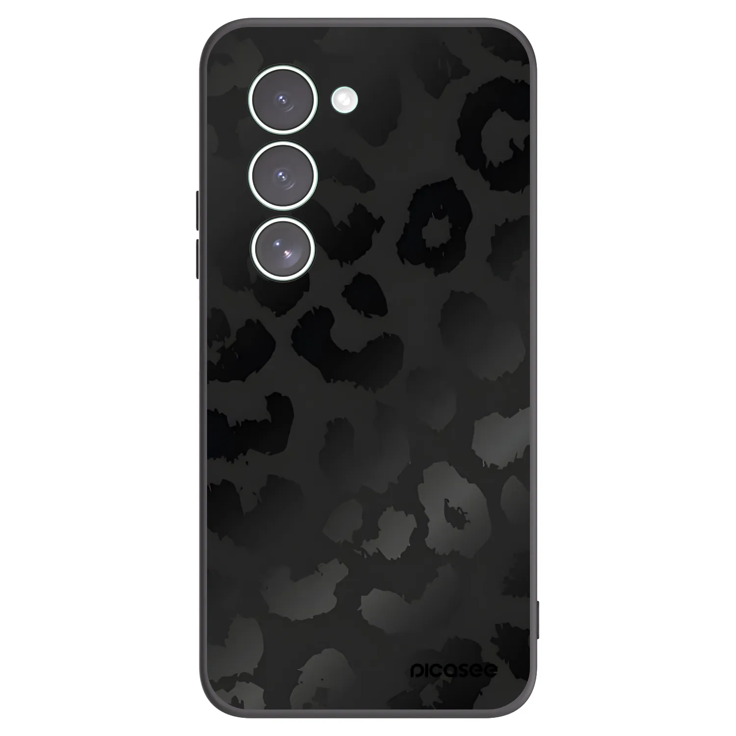 Picasee silikonowe czarne etui na Xiaomi Redmi 15 5G - Midnight Leopard