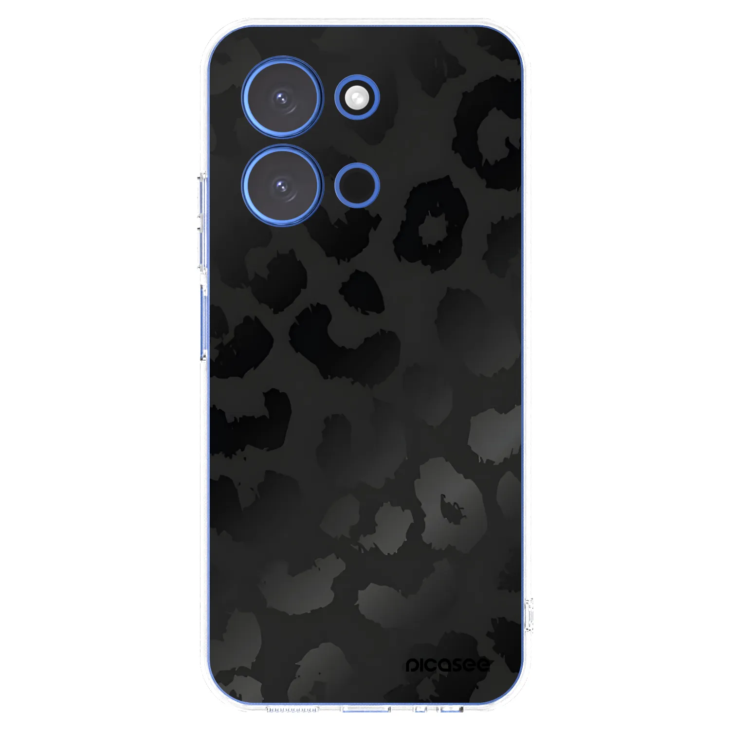 Picasee silikonowe przeźroczyste etui na Xiaomi Redmi 15C 4G - Midnight Leopard