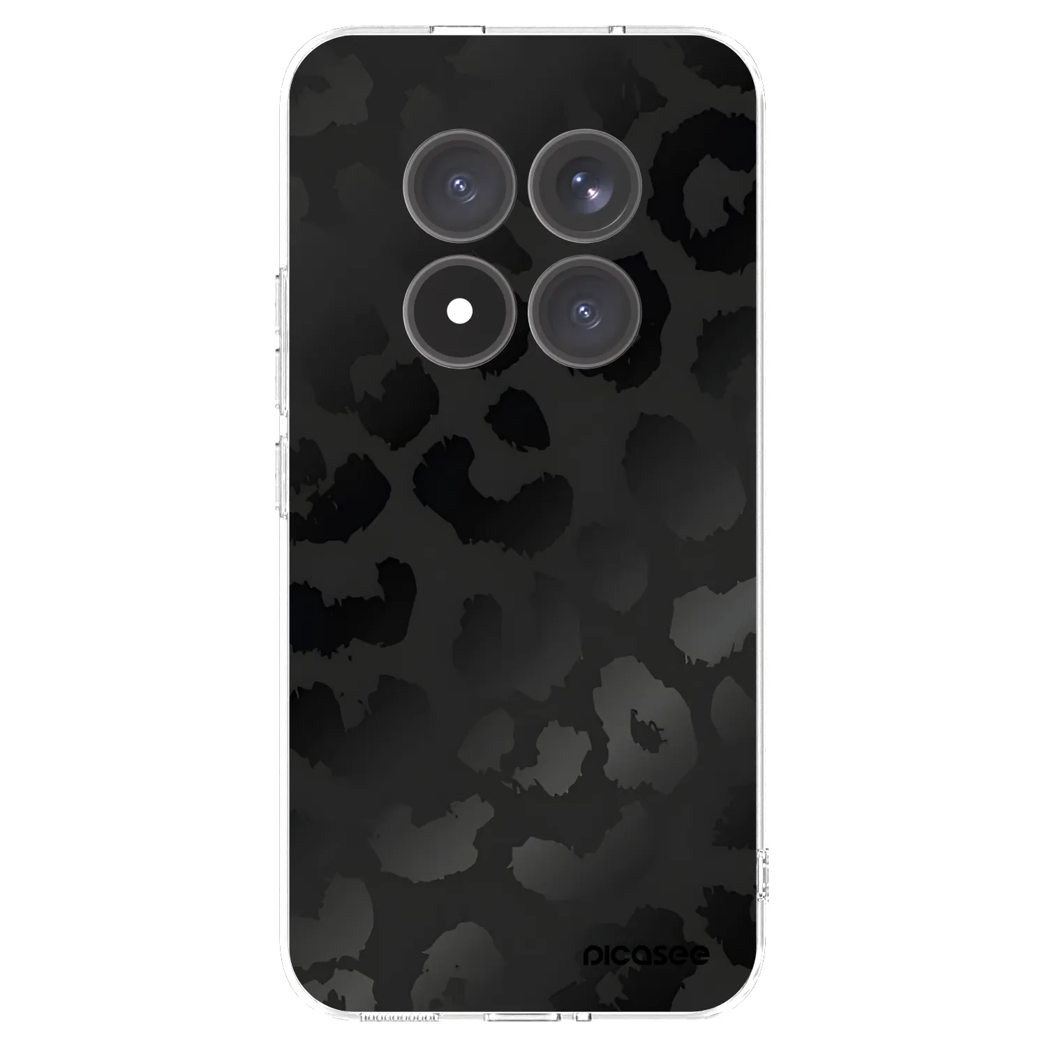 Picasee silikonowe przeźroczyste etui na Xiaomi Redmi Note 15 Pro+ - Midnight Leopard