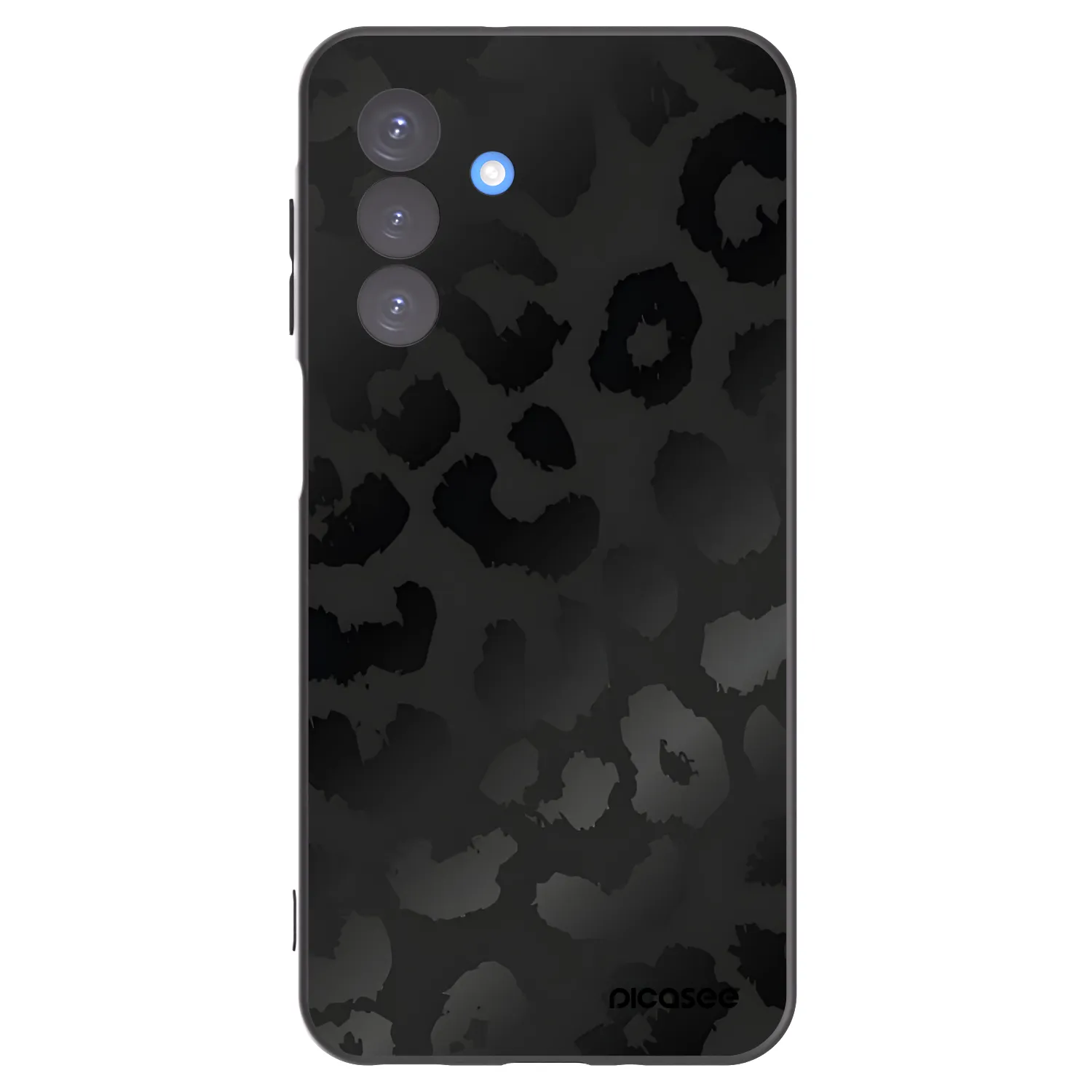 Picasee silikonowe czarne etui na Samsung Galaxy A17 5G - Midnight Leopard