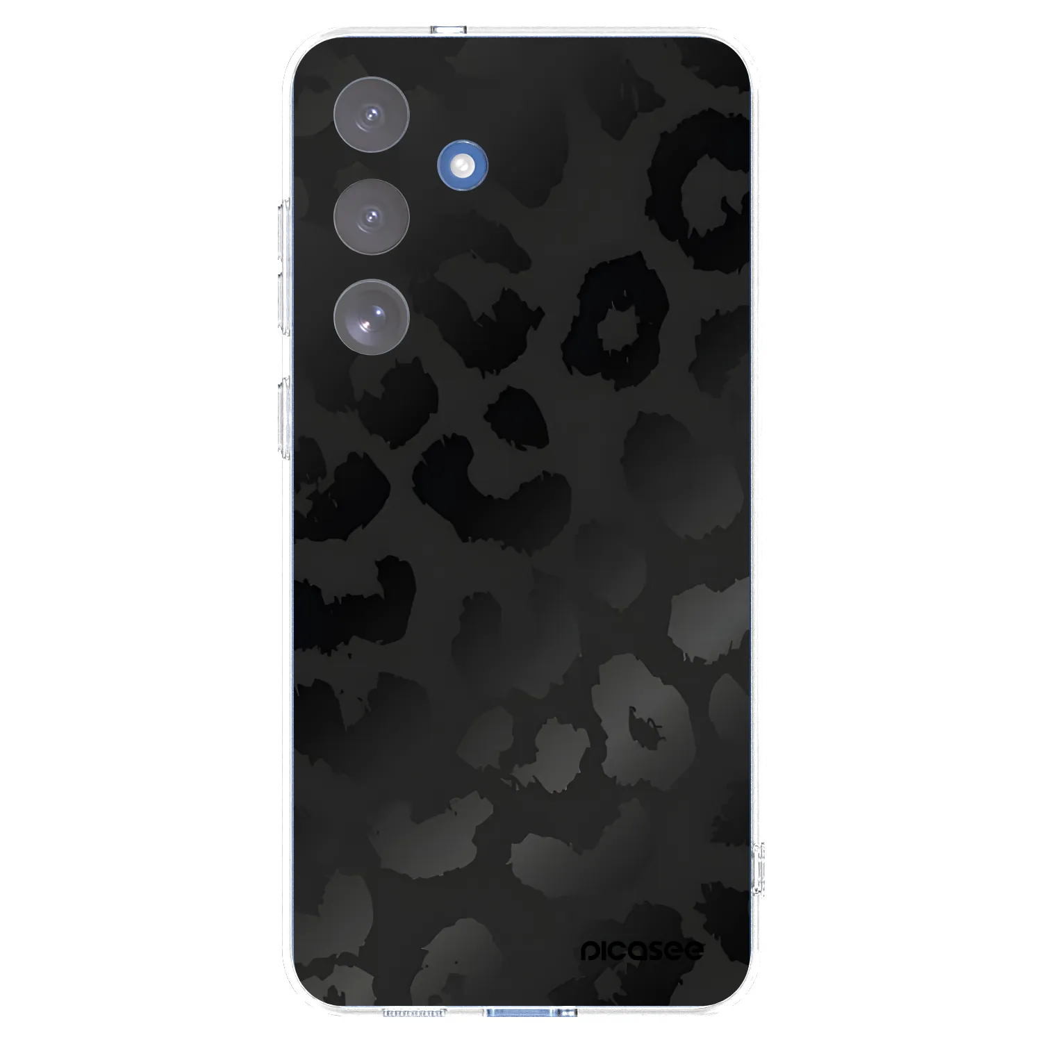 Picasee silikonowe przeźroczyste etui na Samsung Galaxy S25 FE 5G - Midnight Leopard