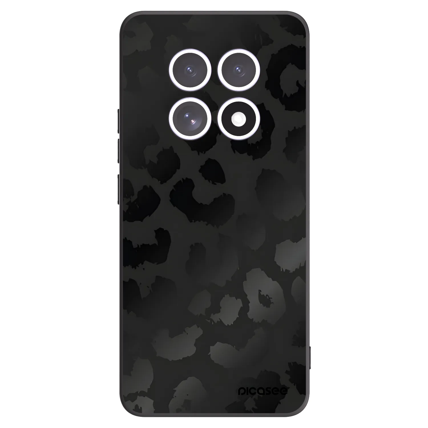 Picasee silikonowe czarne etui na Xiaomi Redmi Note 15 - Midnight Leopard