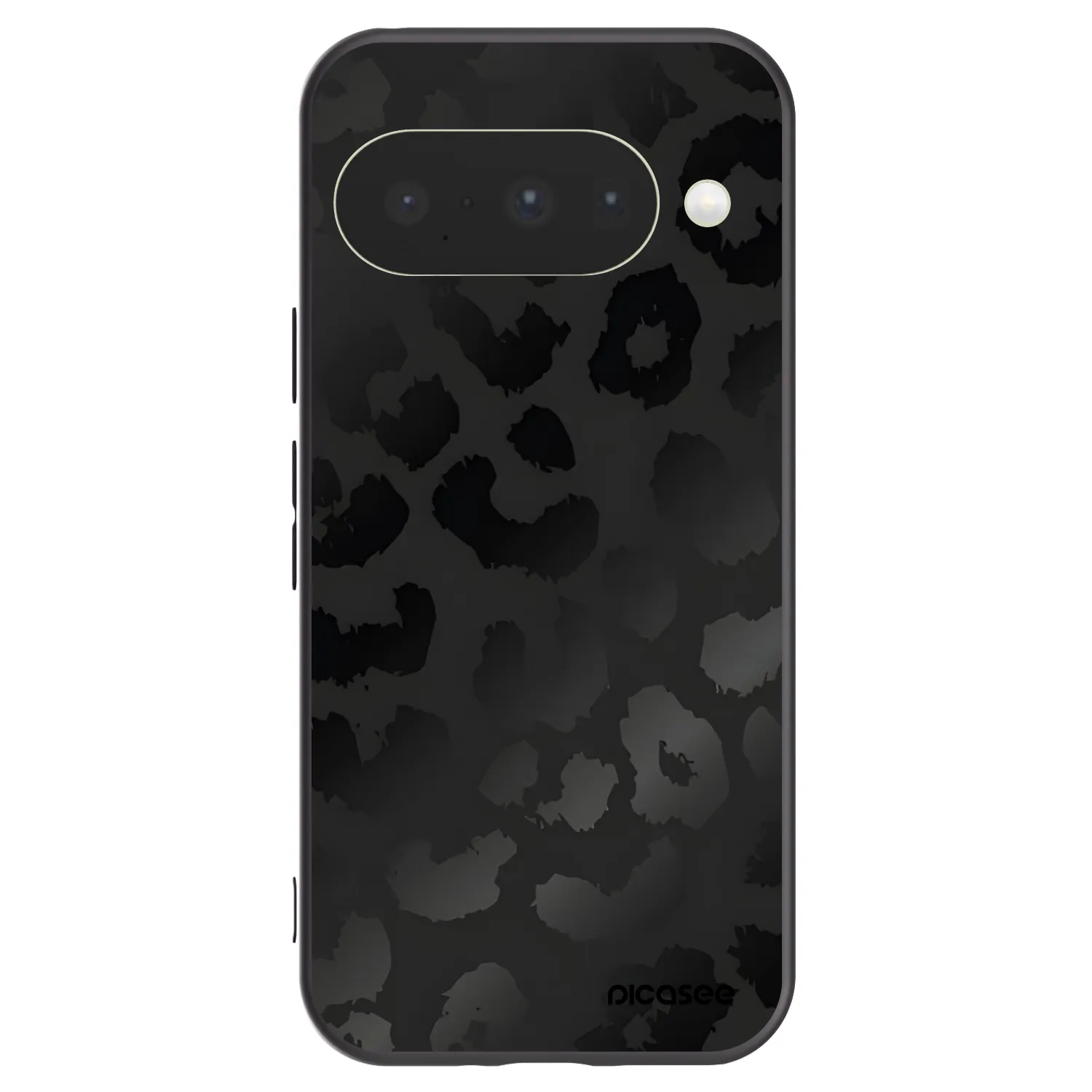 Picasee silikonowe czarne etui na Google Pixel 10 - Midnight Leopard