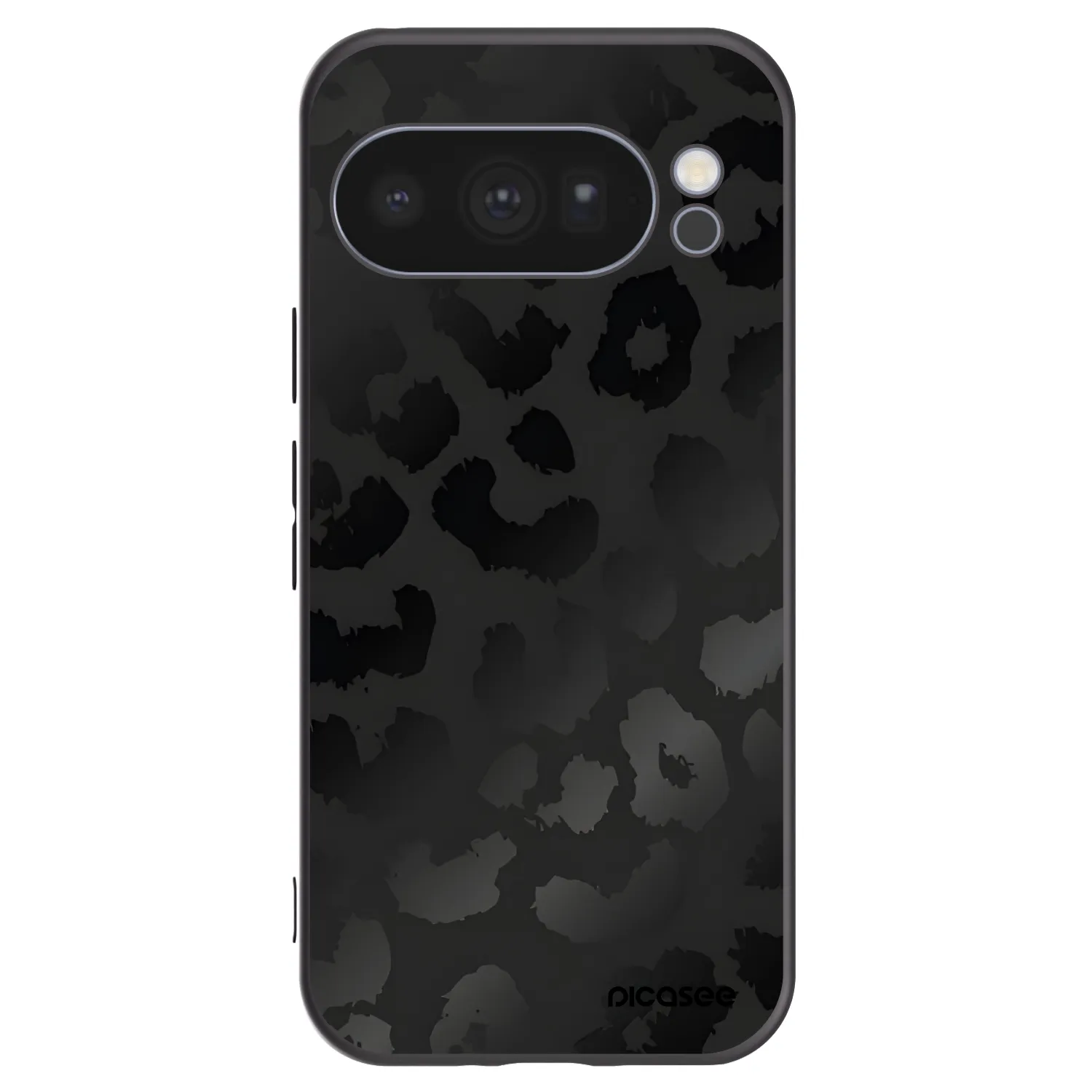 Picasee silikonowe czarne etui na Google Pixel 10 Pro - Midnight Leopard