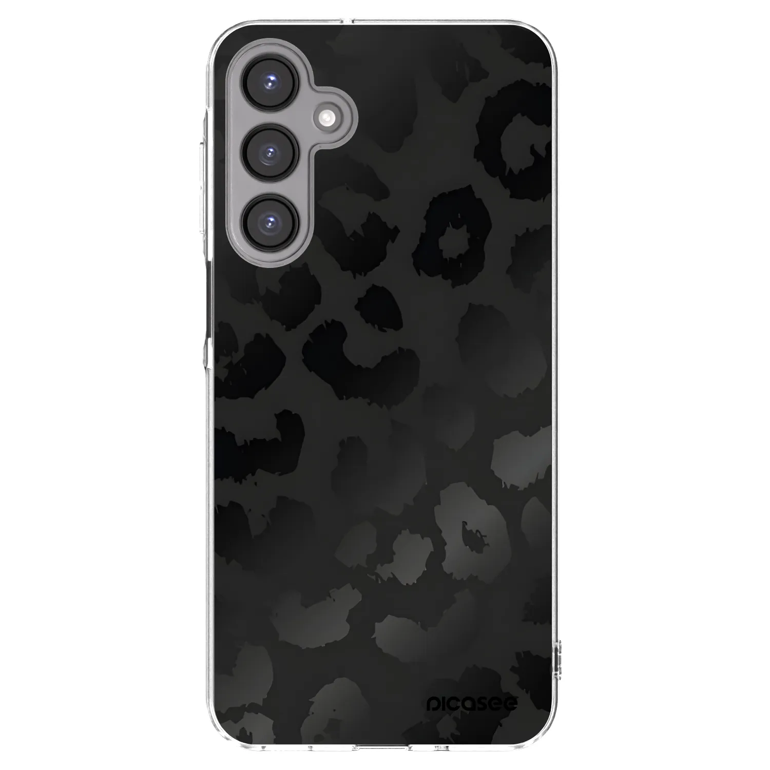 Picasee silikonowe przeźroczyste etui na Samsung Galaxy A16 4G - Midnight Leopard
