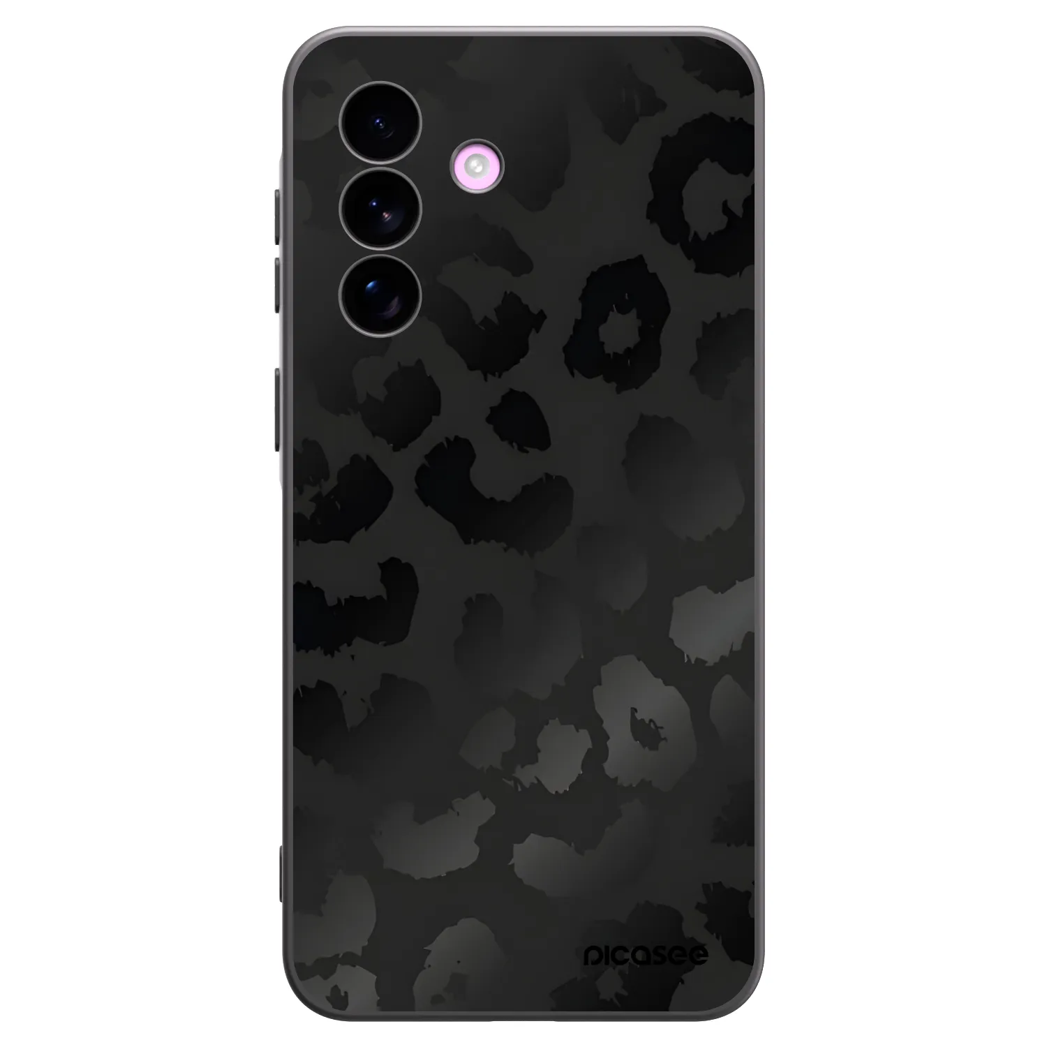 Picasee silikonowe czarne etui na Samsung Galaxy A57 5G - Midnight Leopard