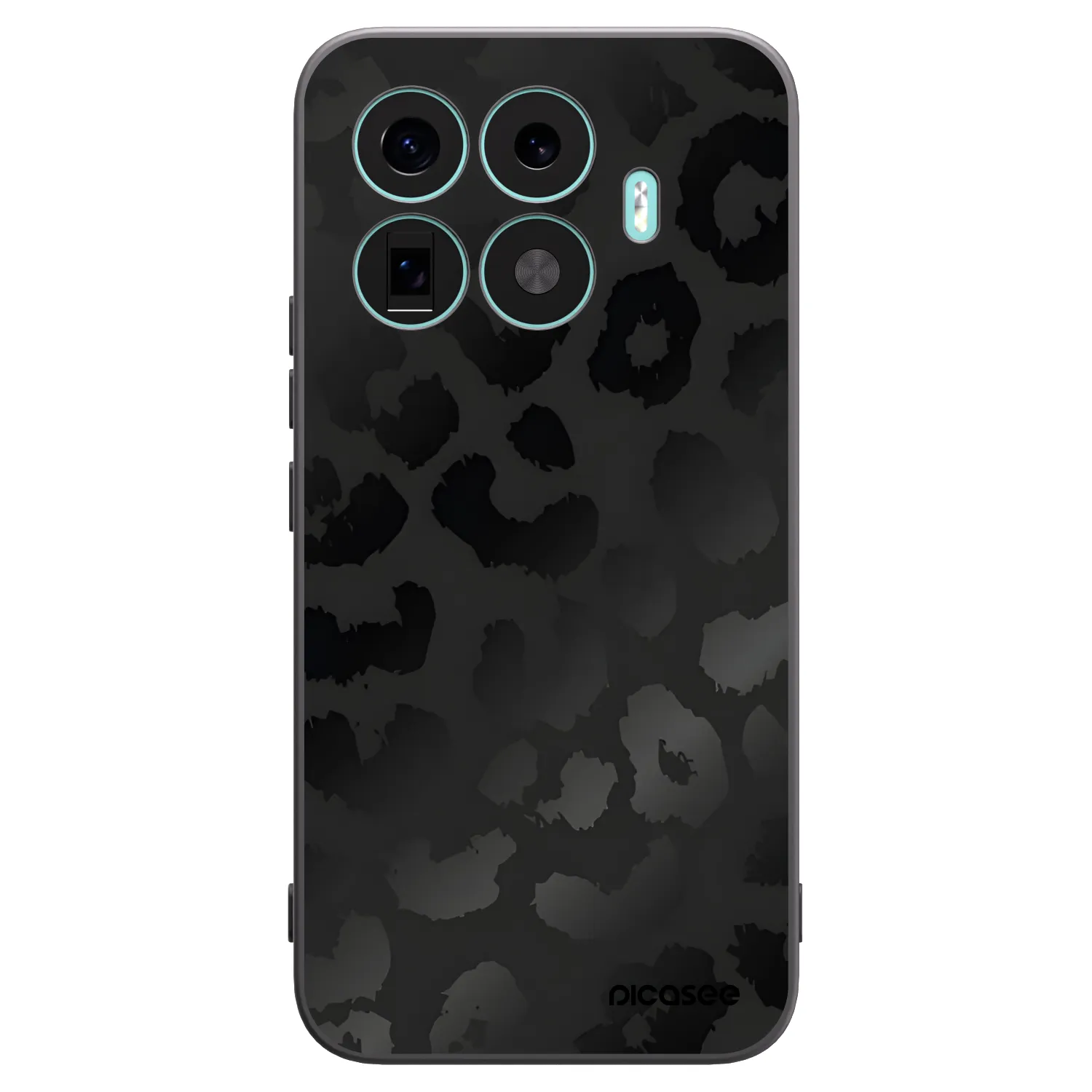 Picasee silikonowe czarne etui na Xiaomi 17T Pro - Midnight Leopard