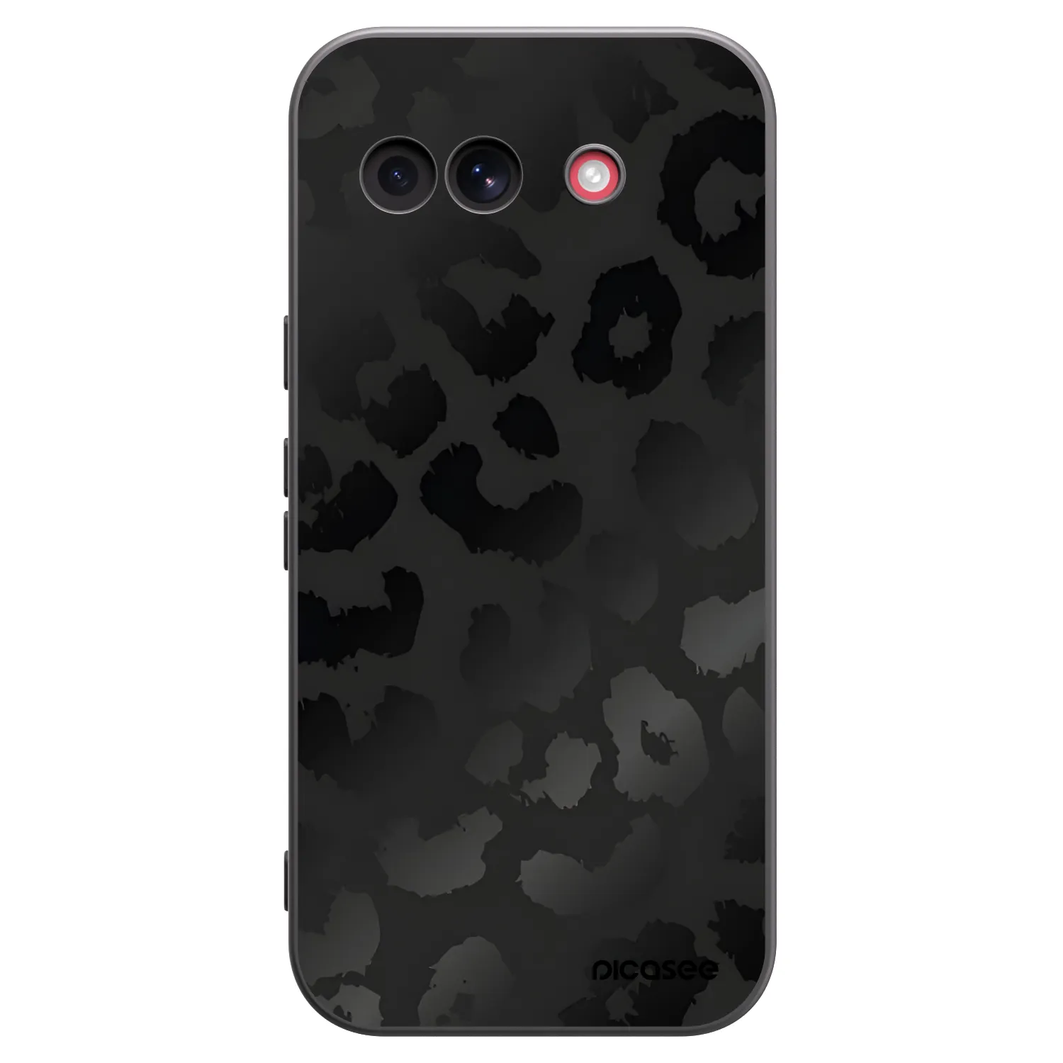 Picasee silikonowe czarne etui na Google Pixel 10a - Midnight Leopard