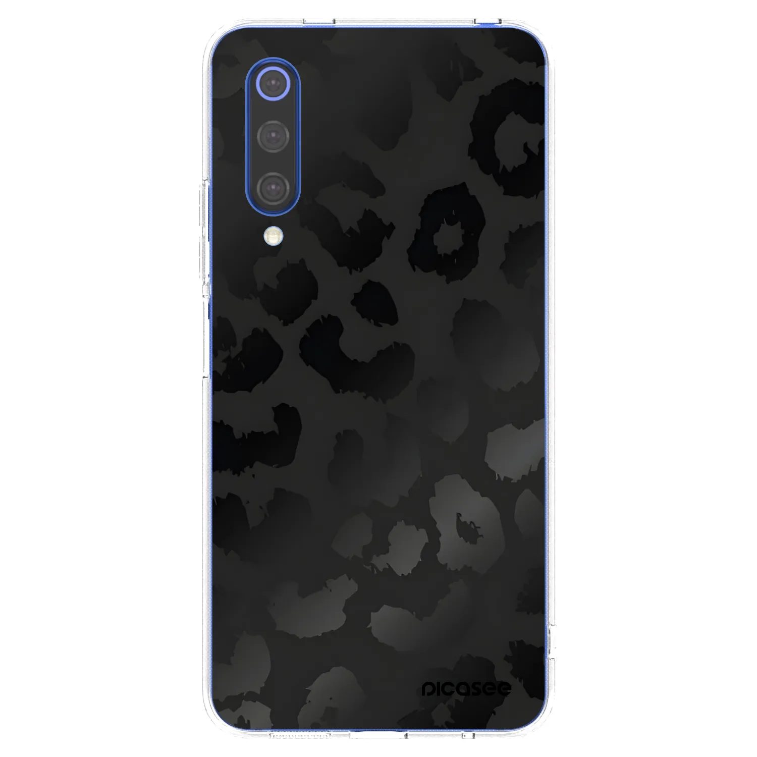 Picasee silikonowe przeźroczyste etui na Xiaomi Mi 9 SE - Midnight Leopard