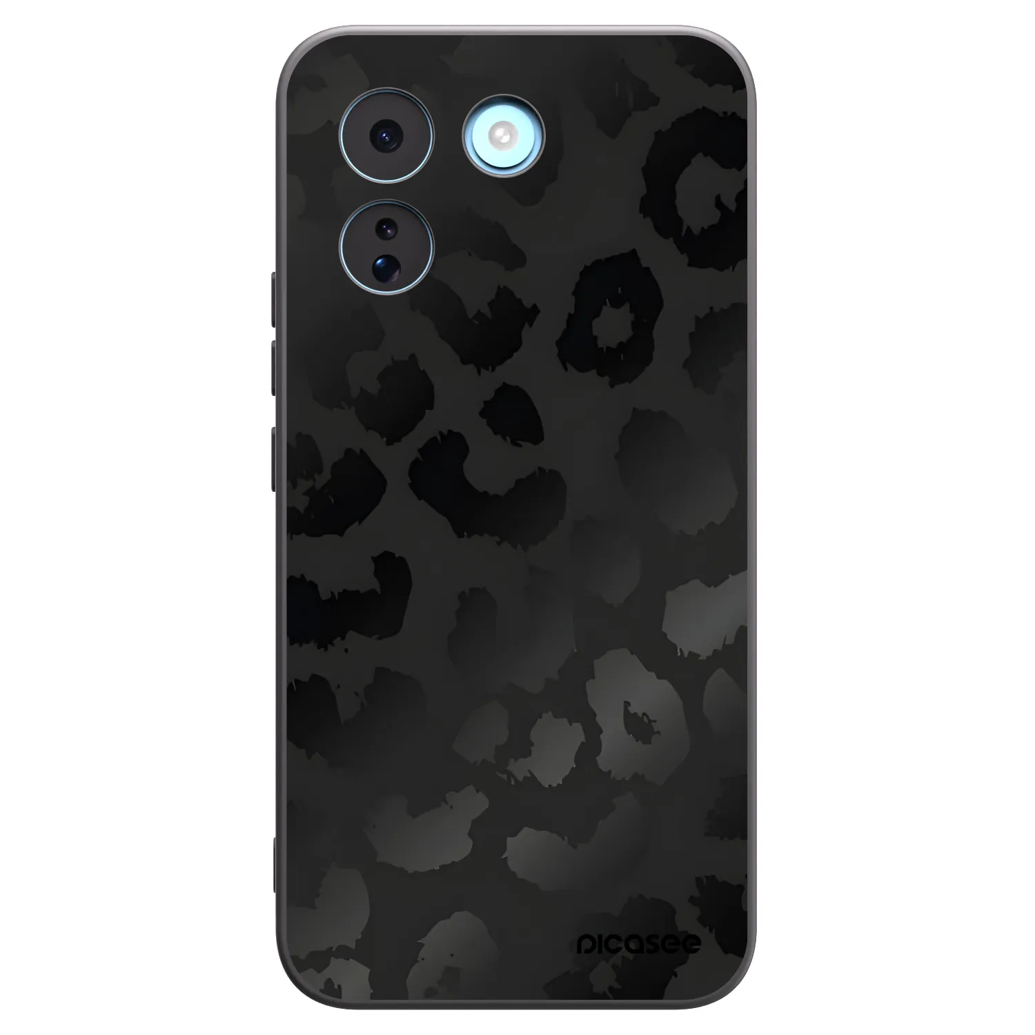 Picasee silikonowe czarne etui na Xiaomi Redmi Note 17 Pro MAX 5G - Midnight Leopard