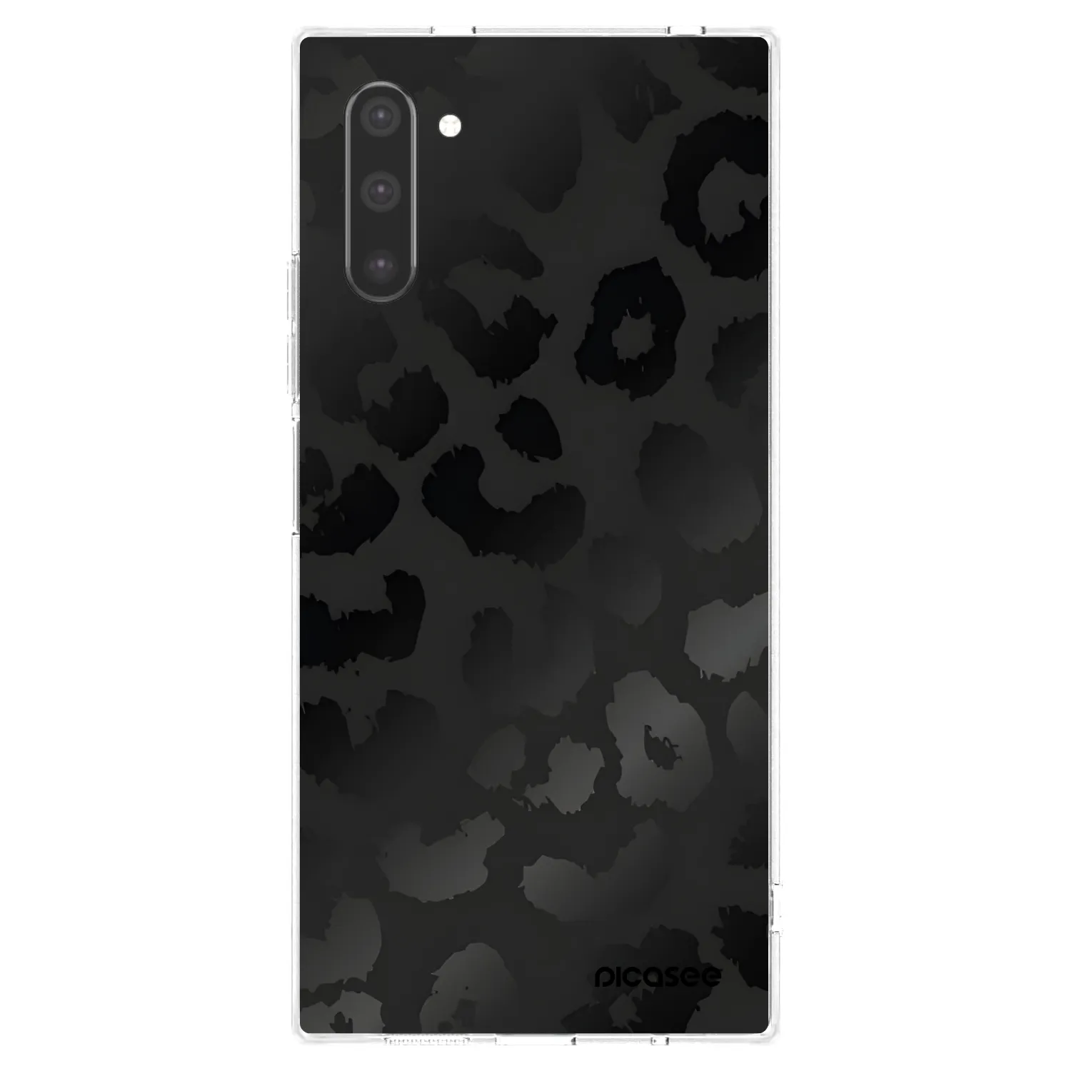 Picasee silikonowe przeźroczyste etui na Samsung Galaxy Note 10 N970F - Midnight Leopard