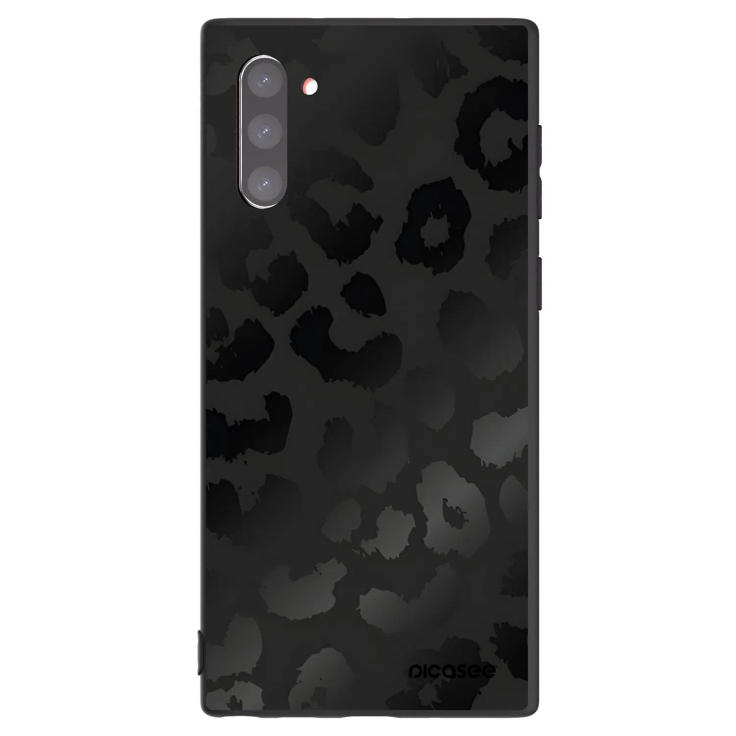 Picasee silikonowe czarne etui na Samsung Galaxy Note 10 N970F - Midnight Leopard