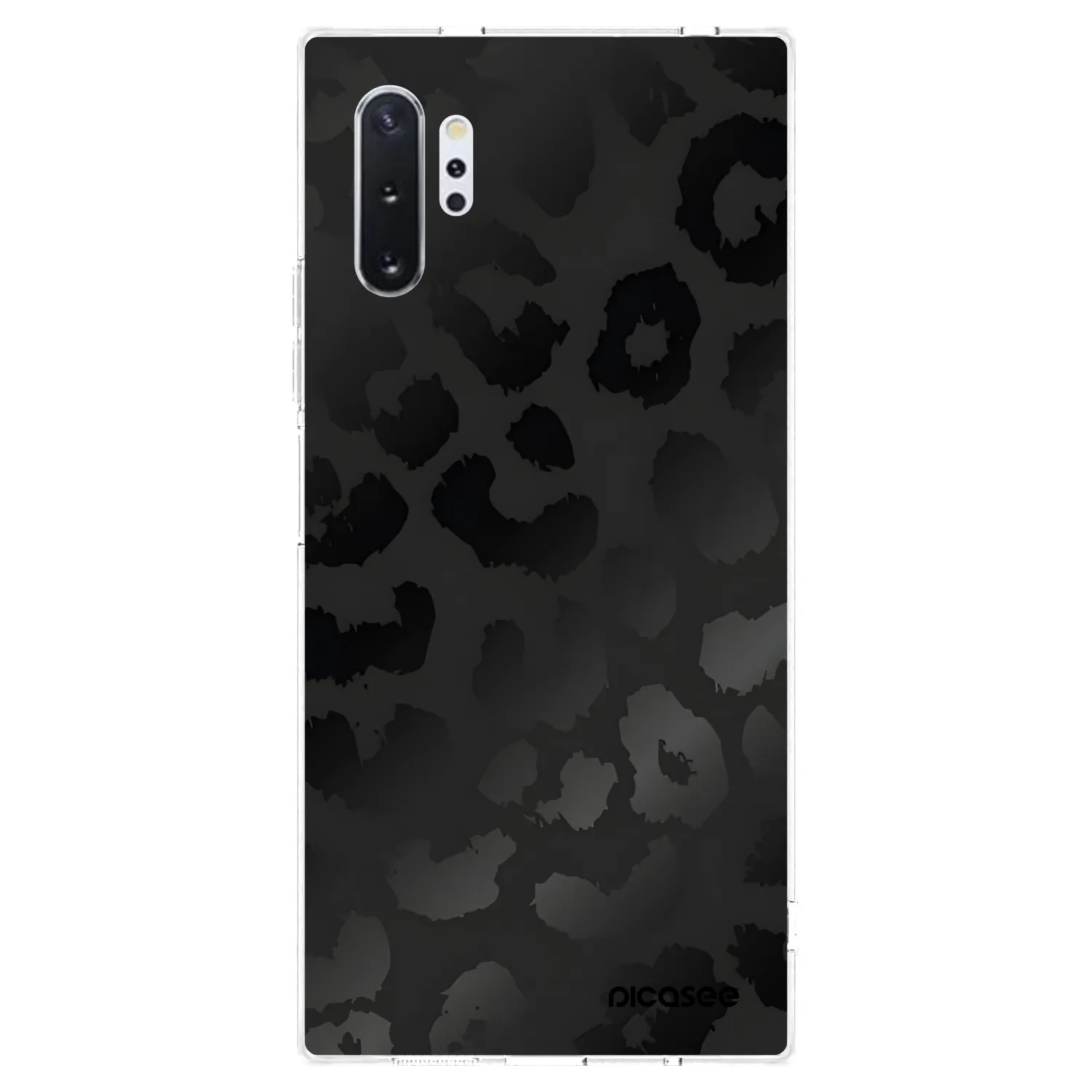 Picasee silikonowe przeźroczyste etui na Samsung Galaxy Note 10+ N975F - Midnight Leopard