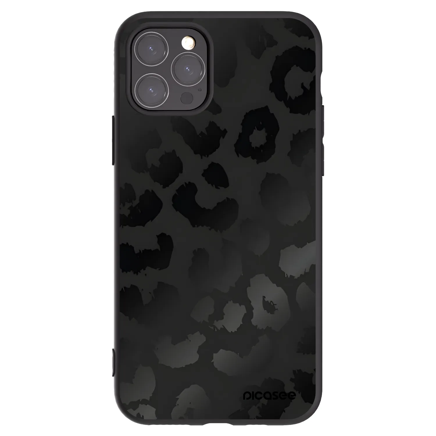 Picasee silikonowe czarne etui na Apple iPhone 11 Pro - Midnight Leopard