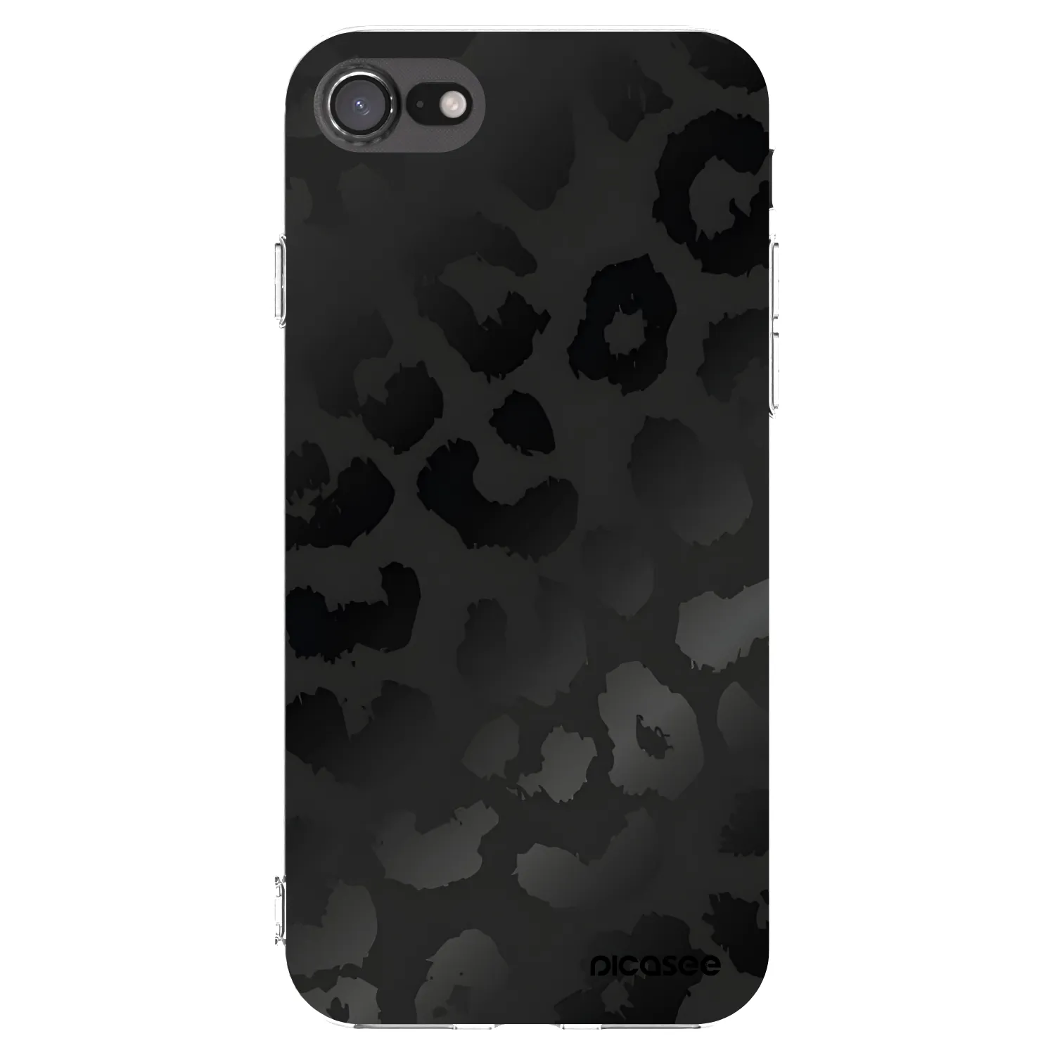 Picasee silikonowe przeźroczyste etui na Apple iPhone 8 - Midnight Leopard